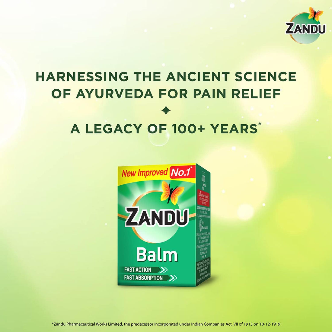 Zandu Ayurvedic Pain Relief Balm 25ml Fast Headache Relief