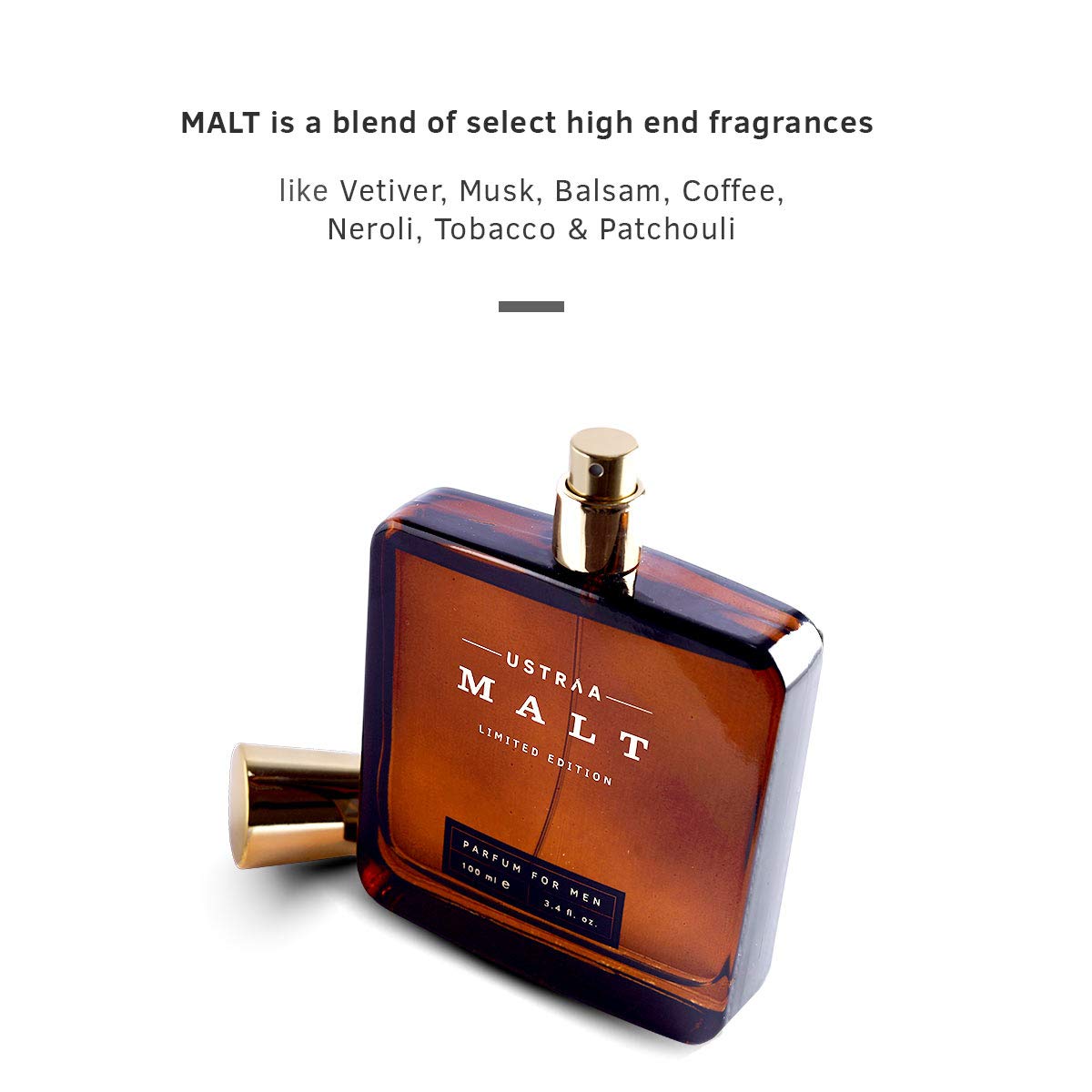Ustraa Malt Premium Men’s Perfume 100ml Strong Smooth Long‑Lasting