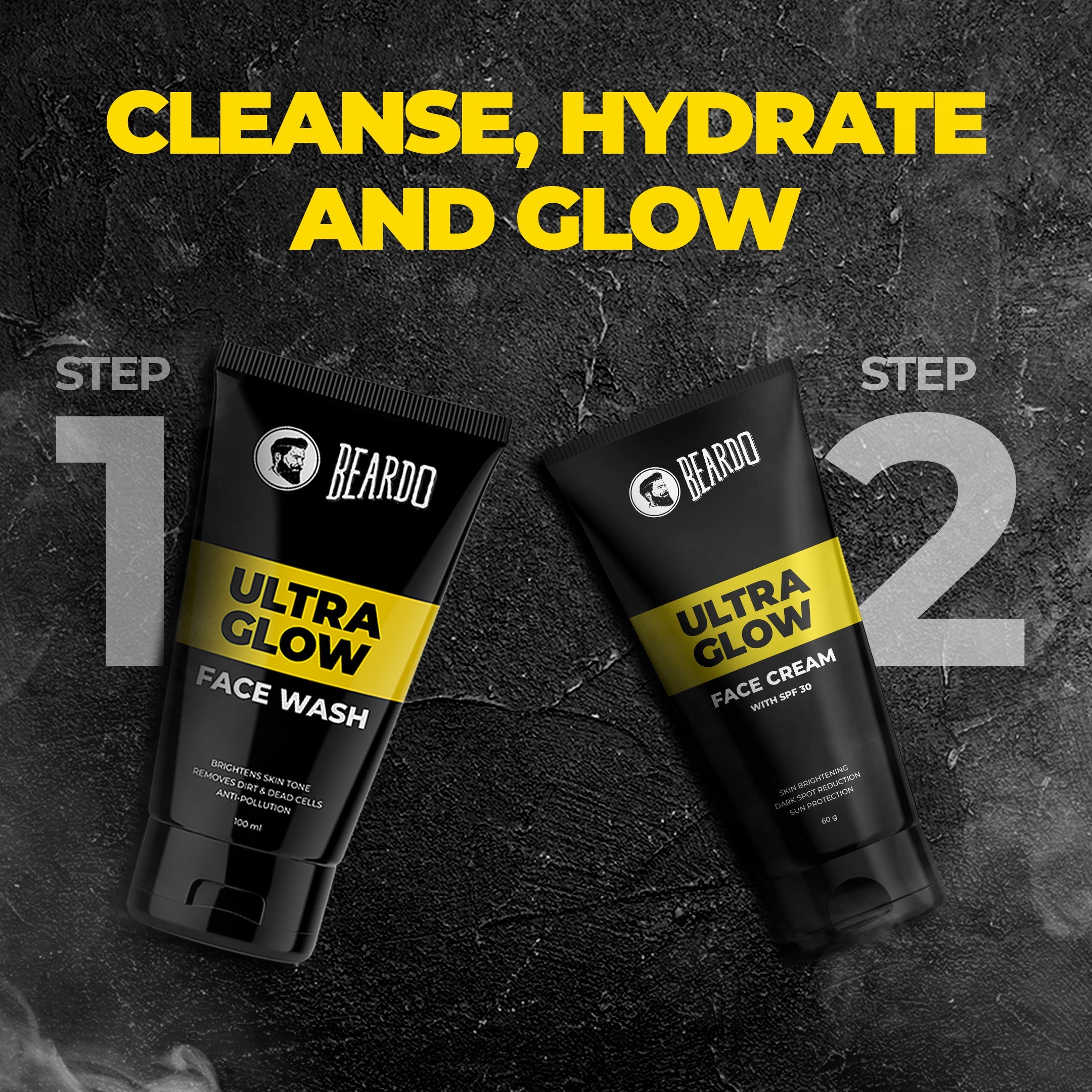 Beardo Ultraglow Combo Kit