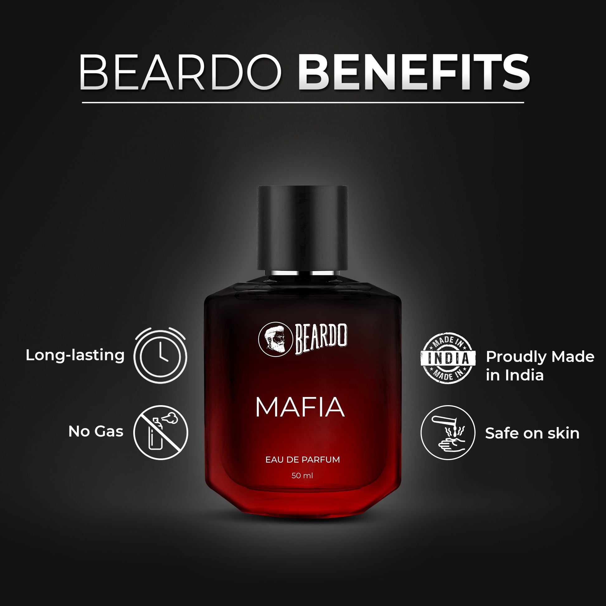 Beardo Whiskey Smoke Bourbon & Mafia EDP 50ml