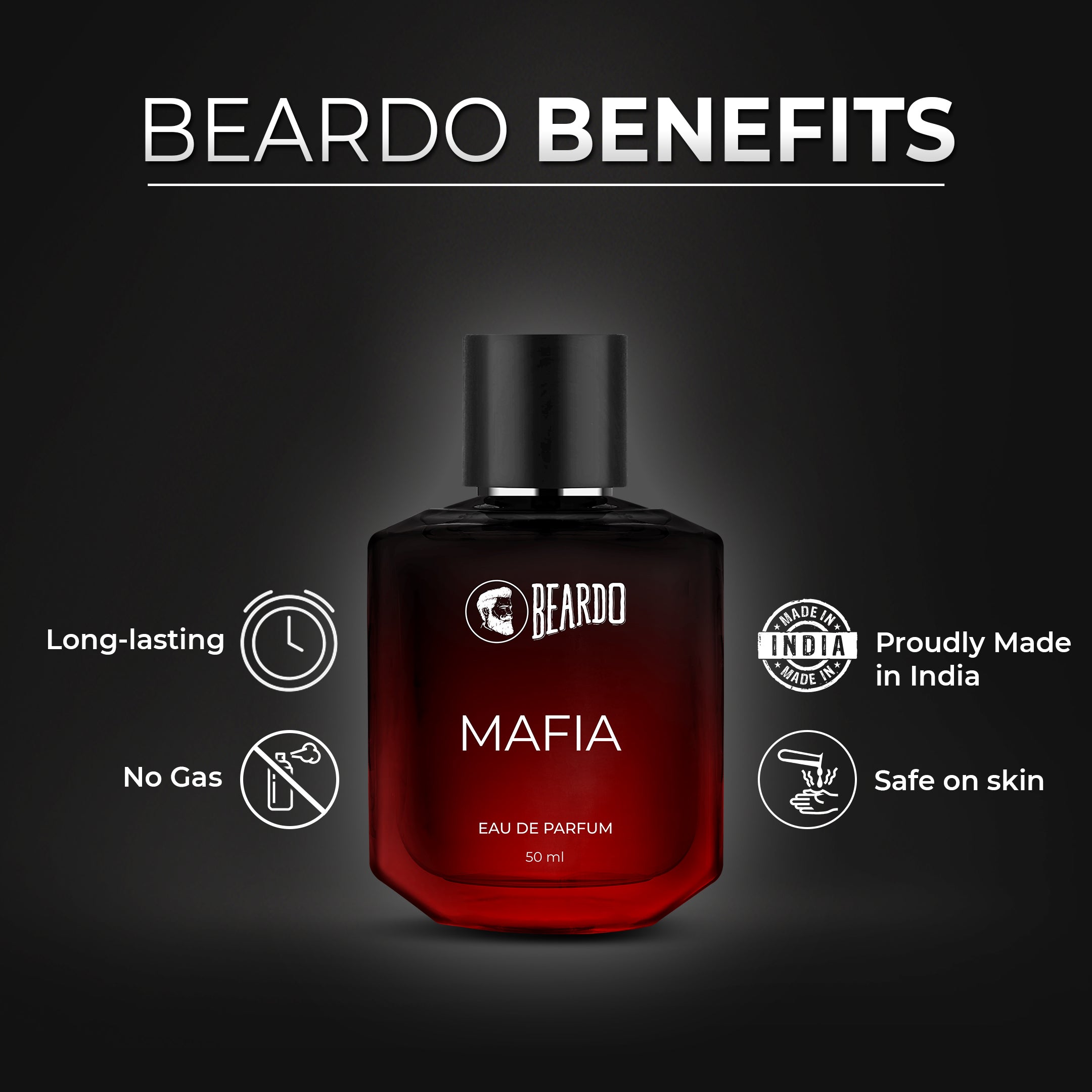 Beardo Whiskey Smoke Bourbon & Mafia EDP 50ml
