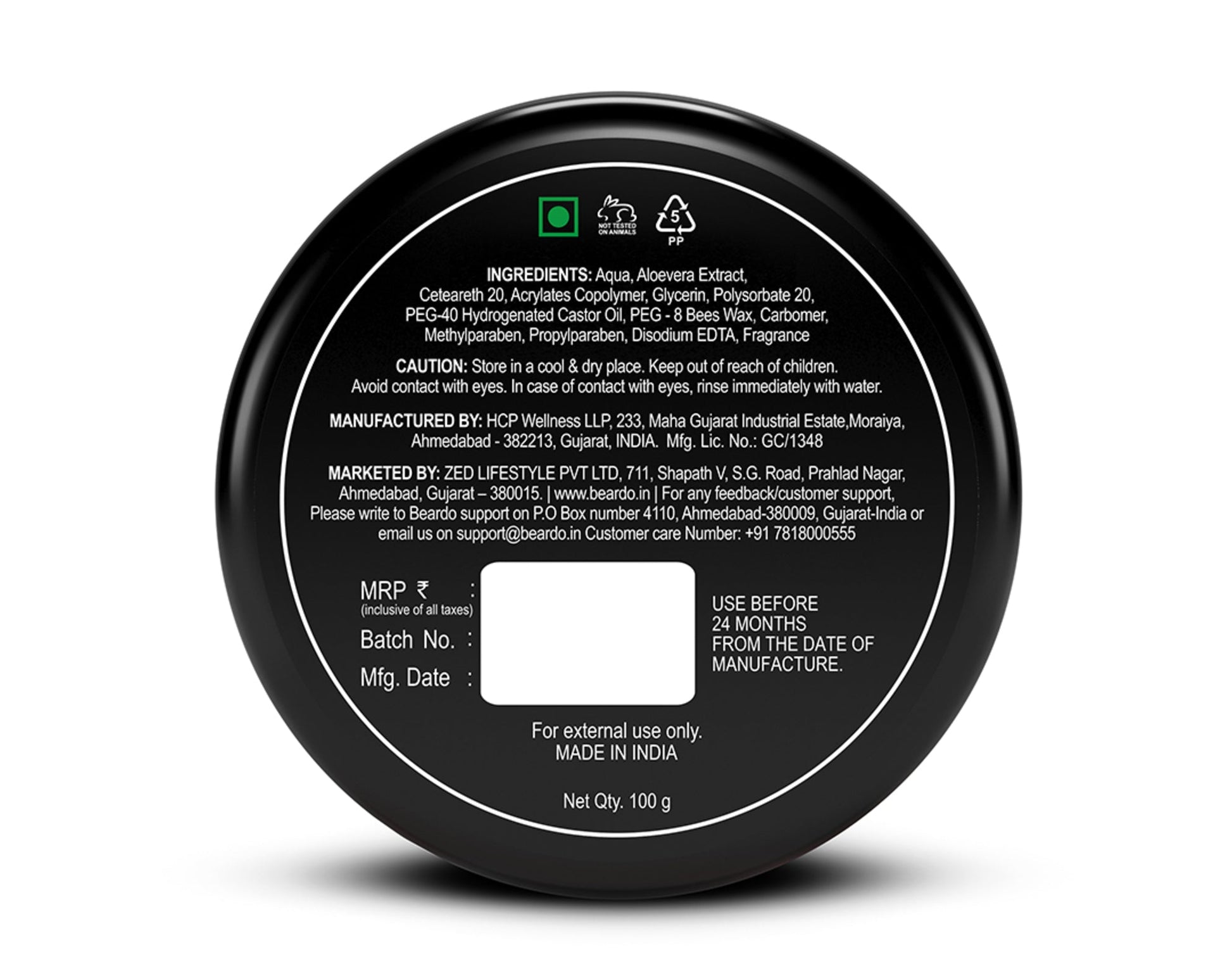 Beardo Hair Combo 50ml Serum & 100g Wax