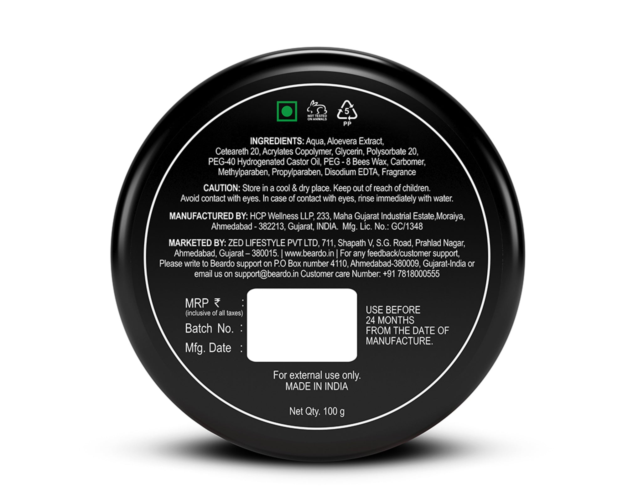 Beardo Hair Combo 50ml Serum & 100g Wax