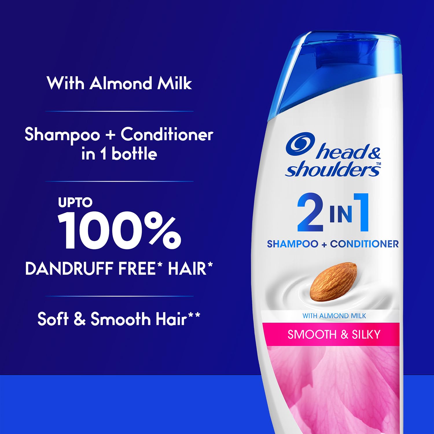 Head & Shoulders Smooth Silky Anti-Dandruff 2-in-1 Shampoo 180ml