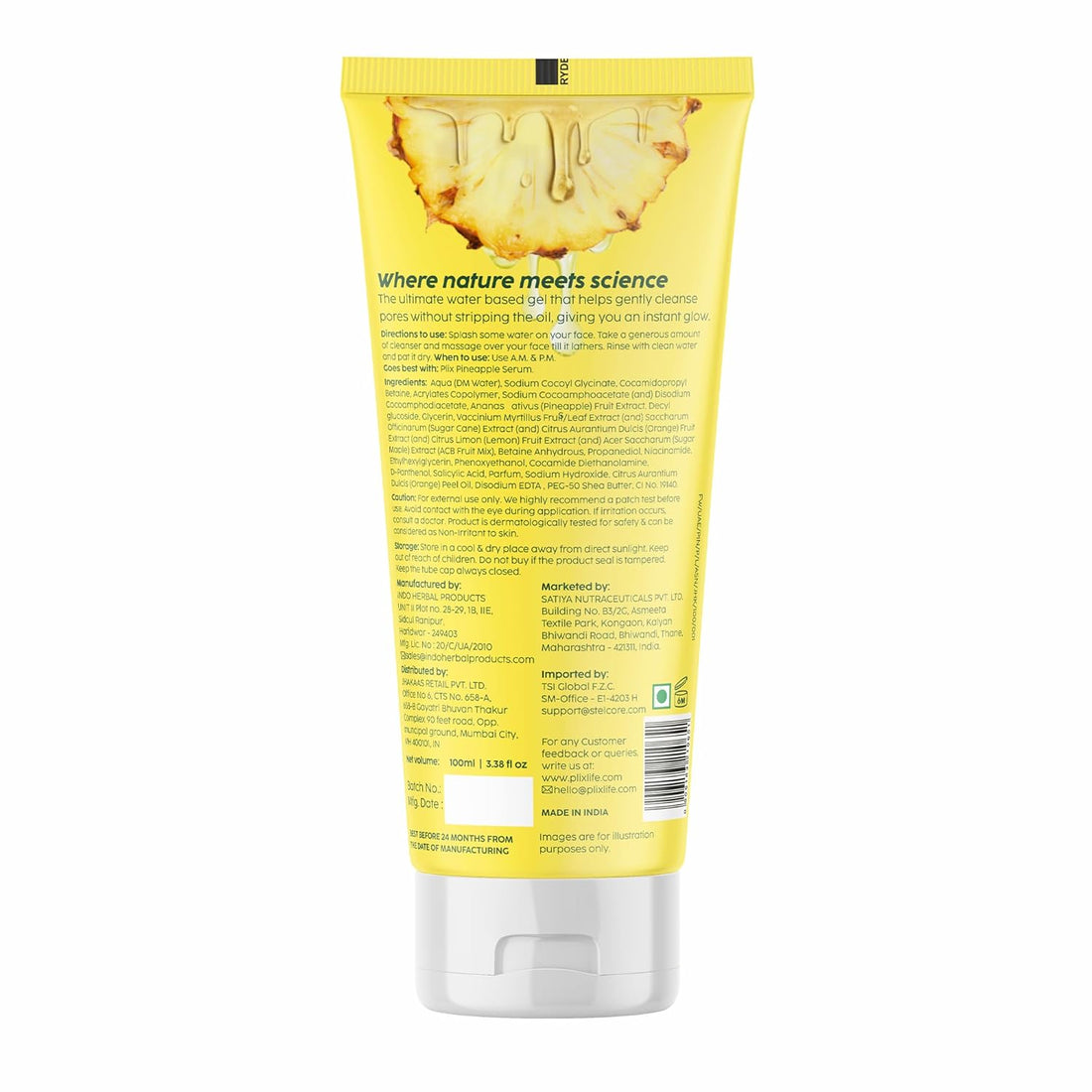 PLIX Pineapple Depigmentation Facewash