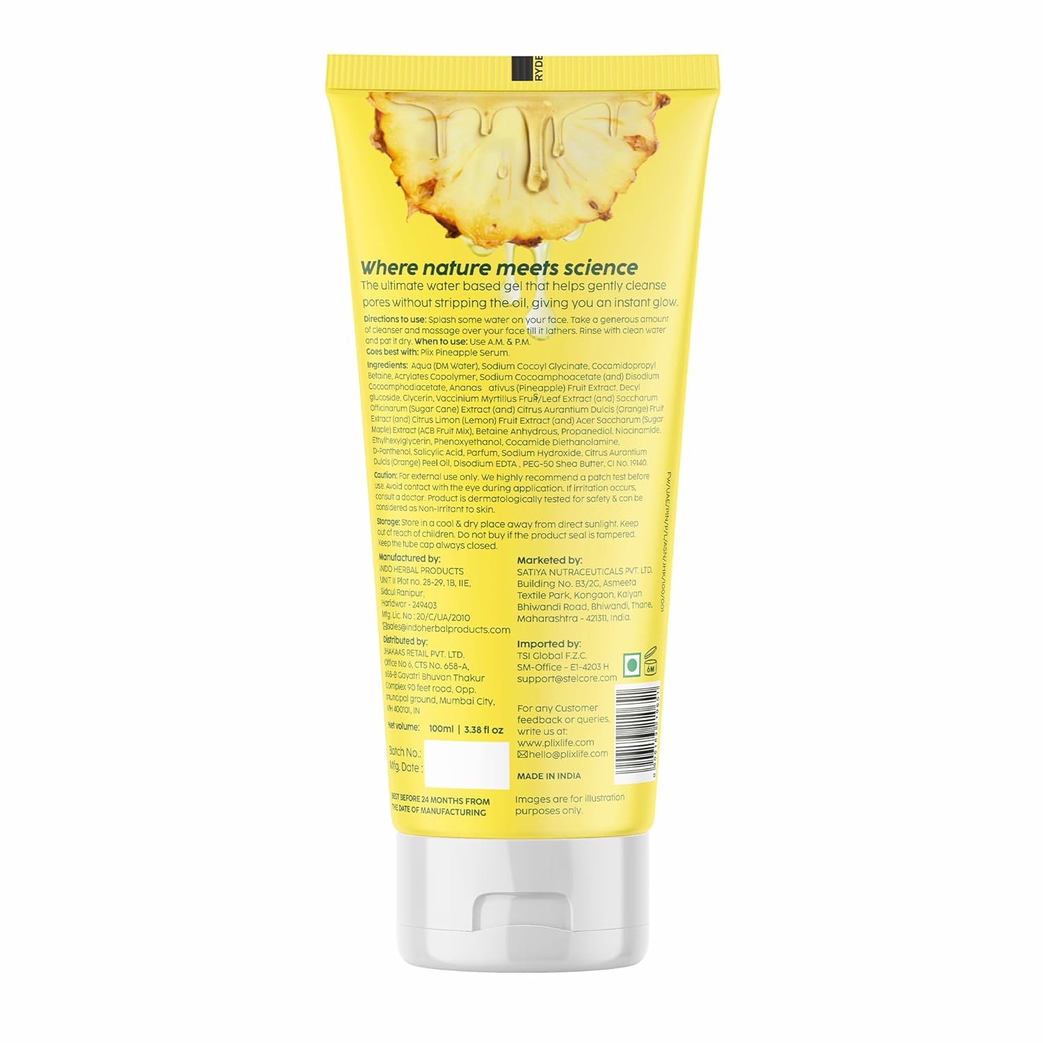 PLIX Pineapple Depigmentation Facewash