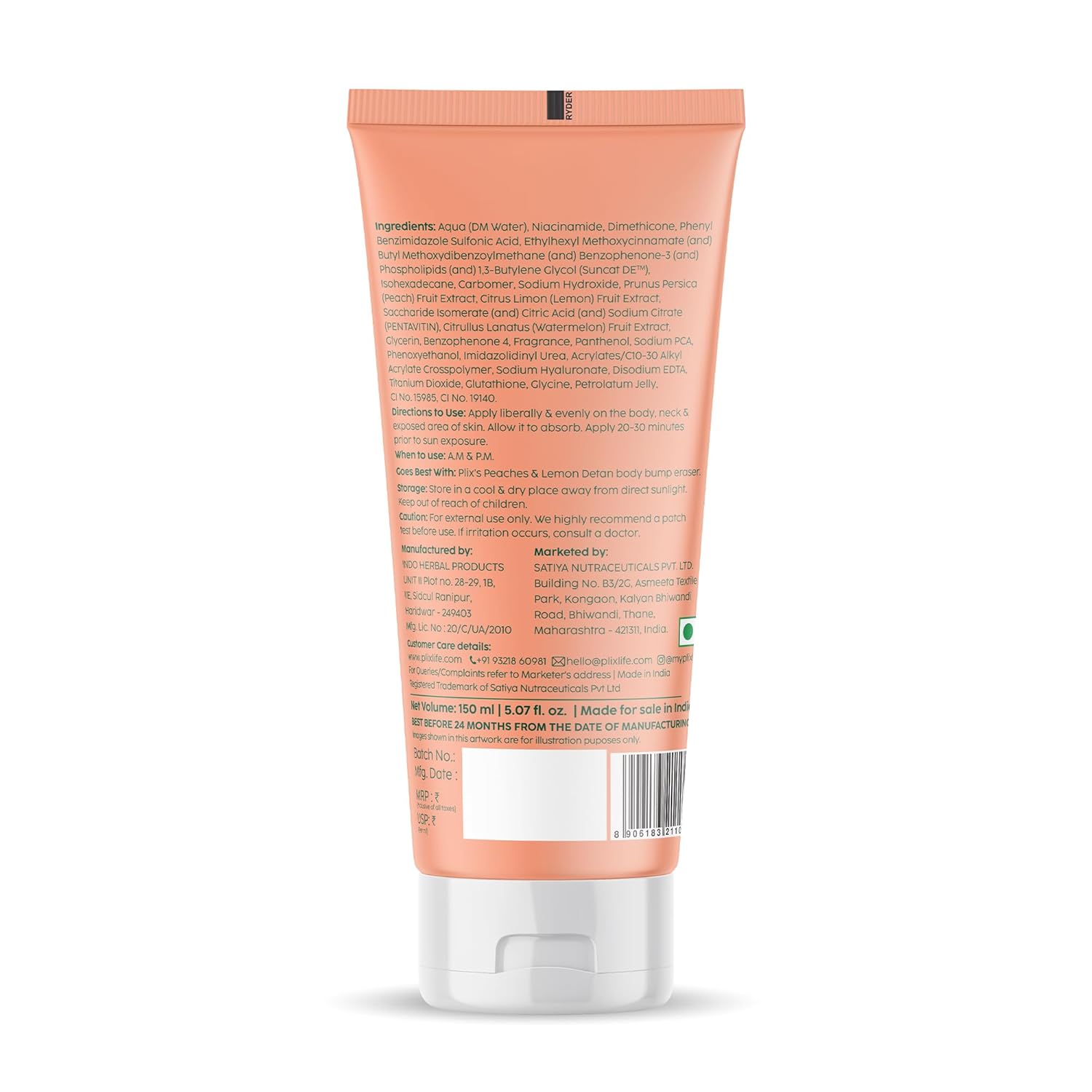 Peaches & Lemon Detan Body Lotion