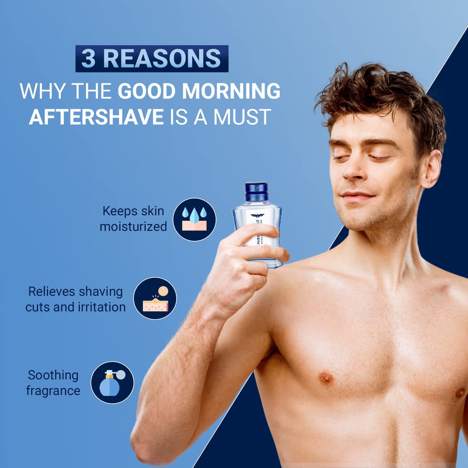 Park Avenue Good Morning After Shave Lotion for Men, 100ml