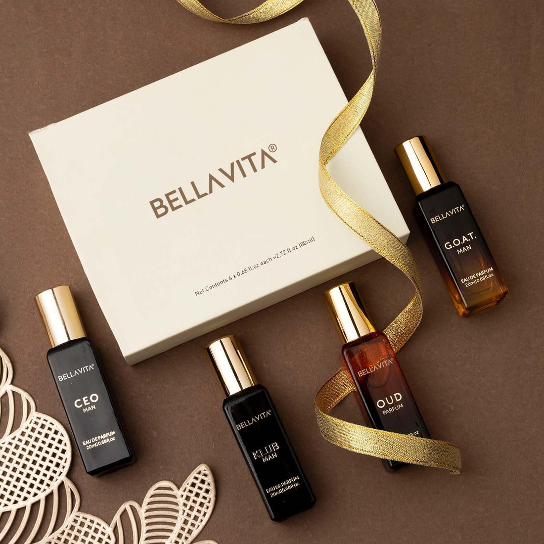 Bella Vita Luxury 4‑Piece Men’s Perfume Gift Set 20ml