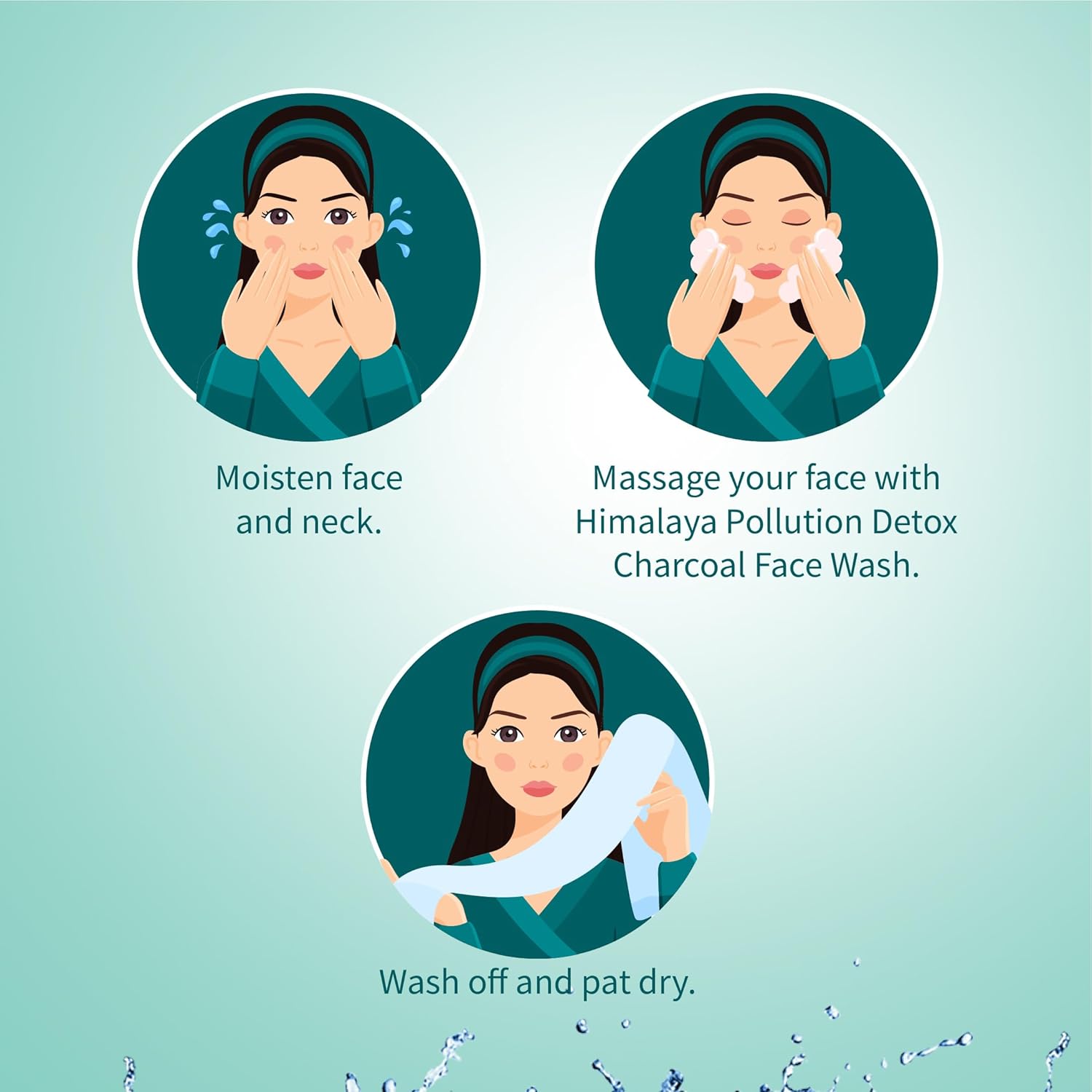 Himalaya Pollution Detox Charcoal Face Wash 100ml Green Tea