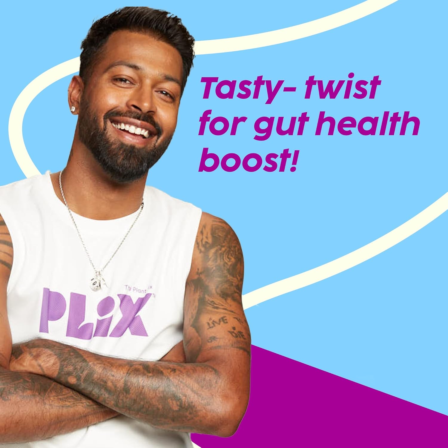 PLIX Happy Tummy Pre+Probiotic Effervescent Tablets for Good Gut Health