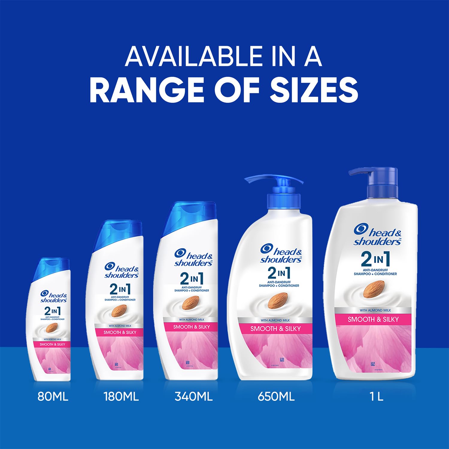 Head & Shoulders Smooth Silky Anti-Dandruff 2-in-1 Shampoo 180ml