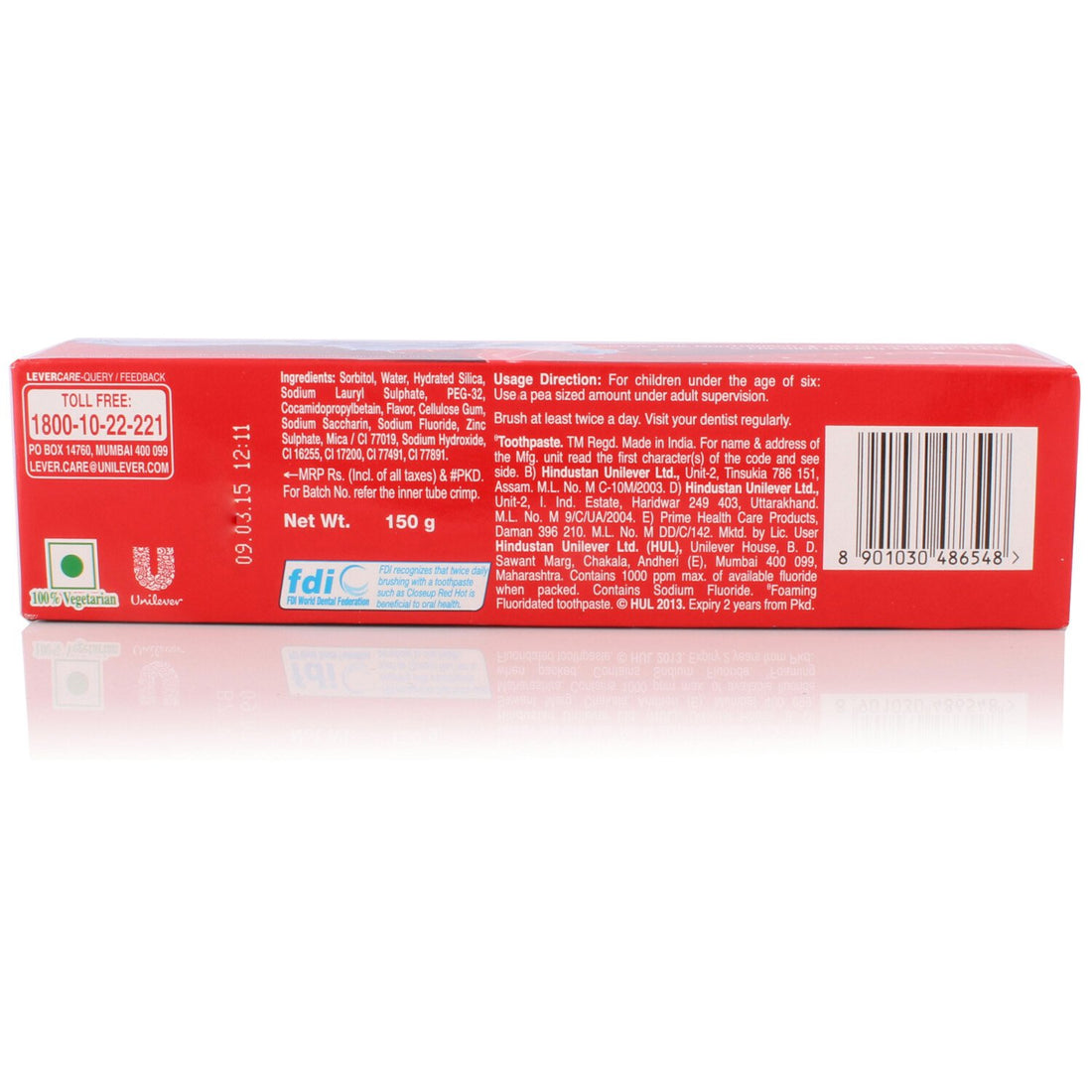 Closeup Deep Action Freshening Toothpaste with Zinc – 150g