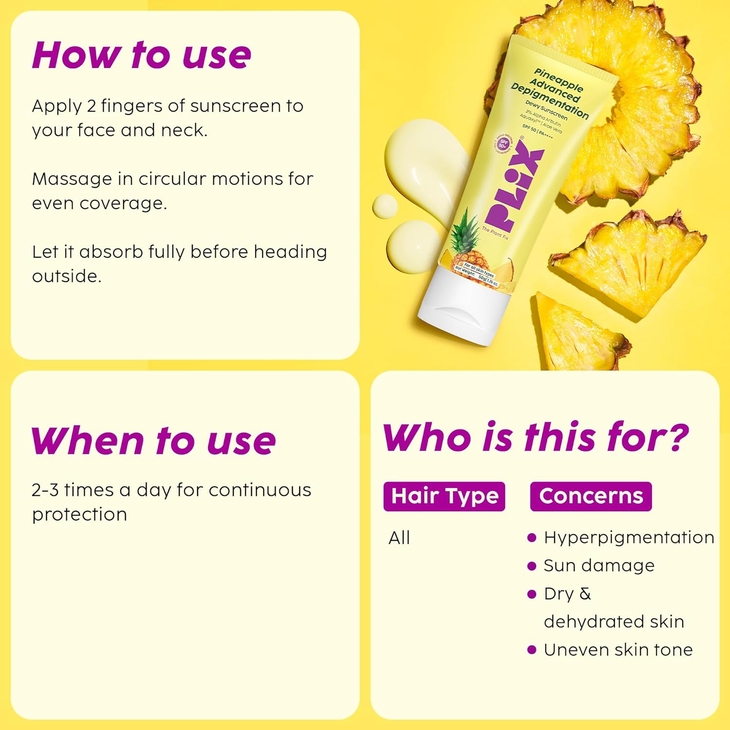 Pineapple Sunscreen SPF 50