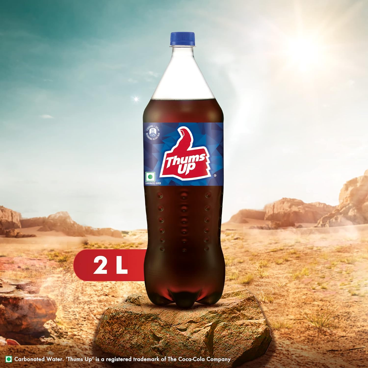 Thums Up Cola Soft Drink PET Bottle 2 Litre