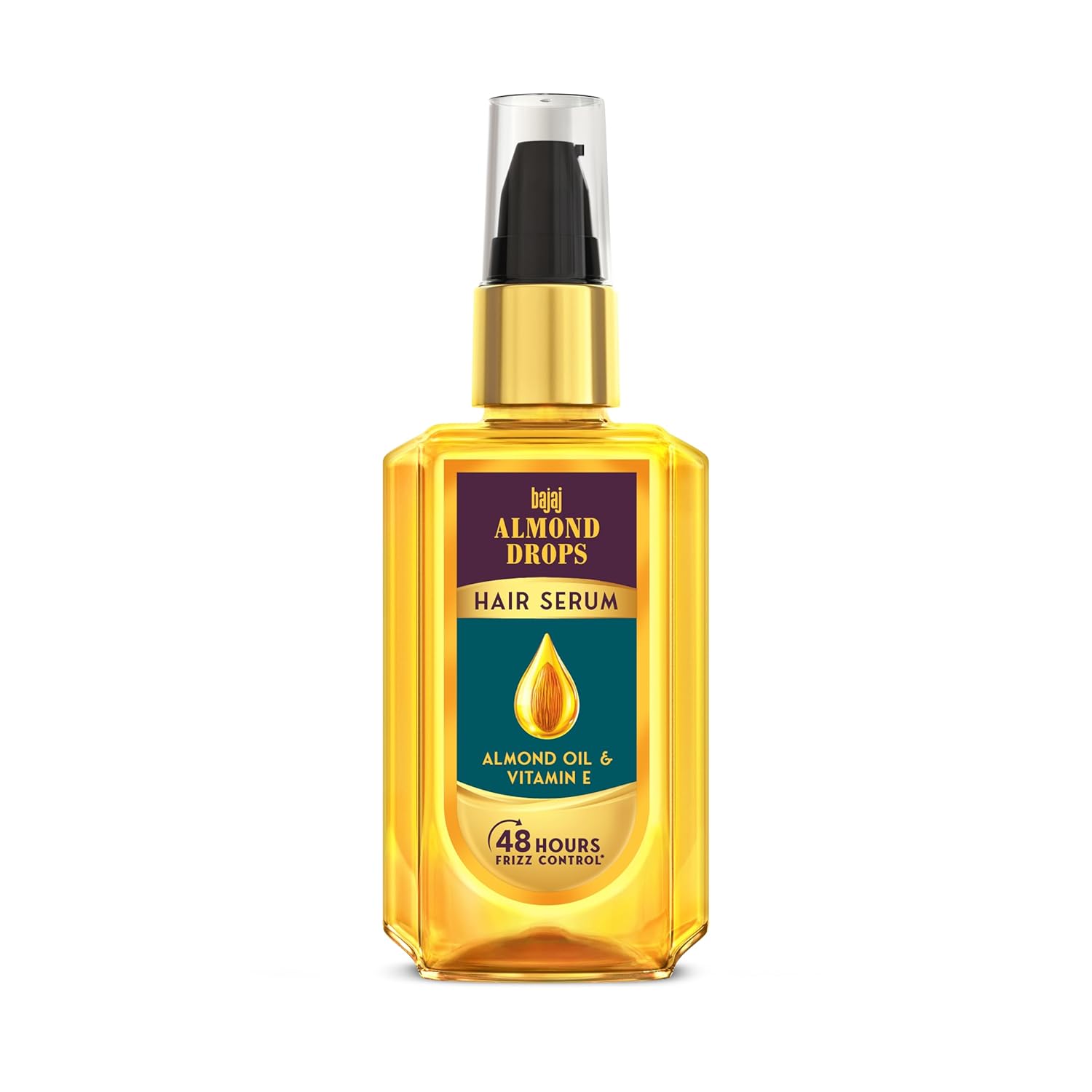 Bajaj Almond Drops 50ml Hair Serum Frizz Control Vitamin E