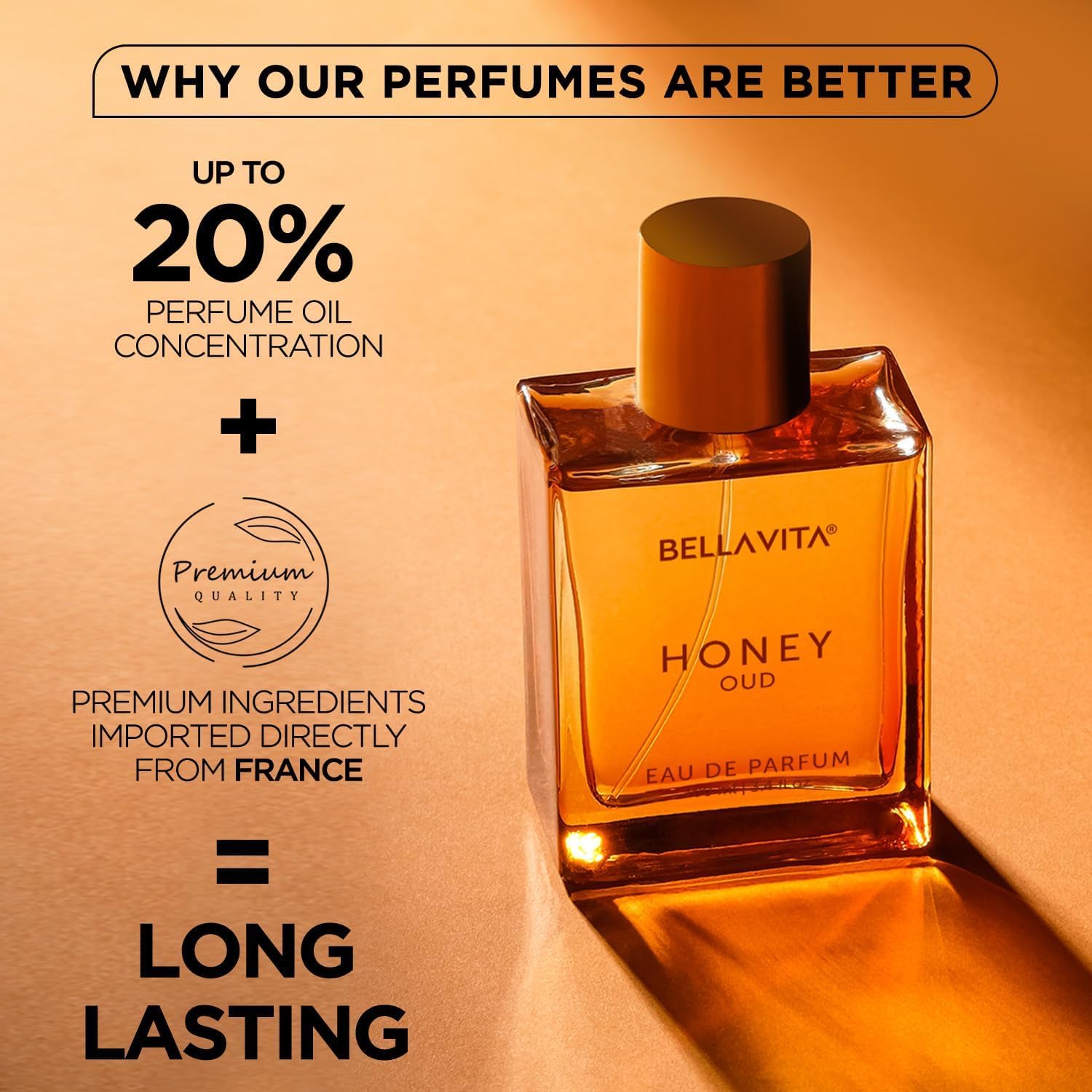 Bella Vita Luxury Honey Oud Unisex Eau De Parfum 100ml