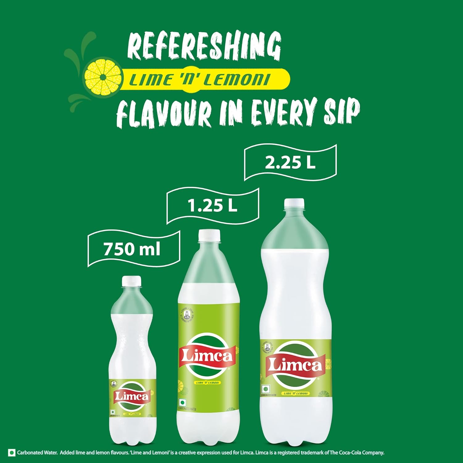 Limca Lemon Sparkling Soft Drink 750ml Bottle Refreshing Indian Beverage