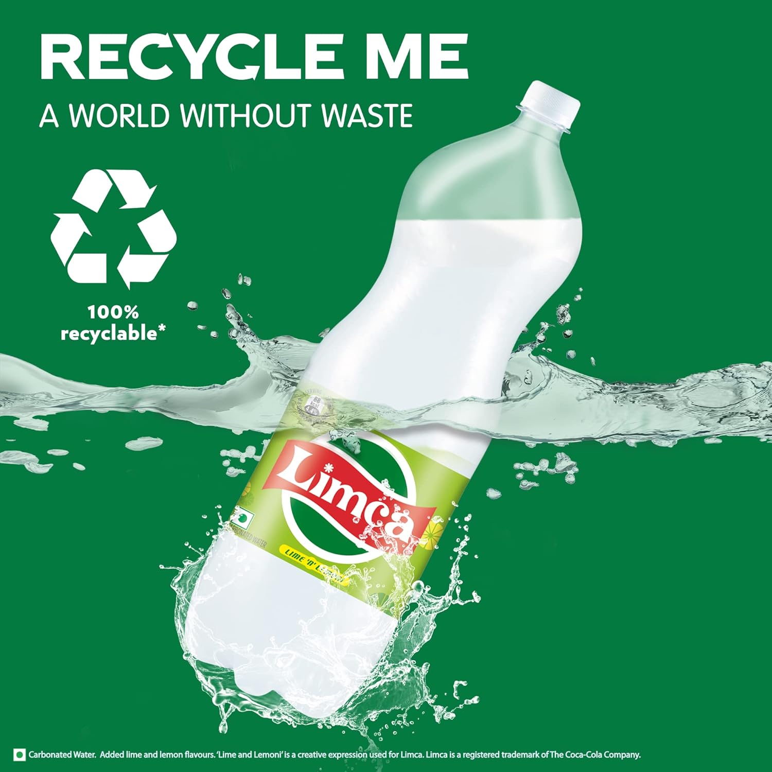 Limca Lemon Lime Sparkling Soft Drink 2L Bottle Refreshing Beverage