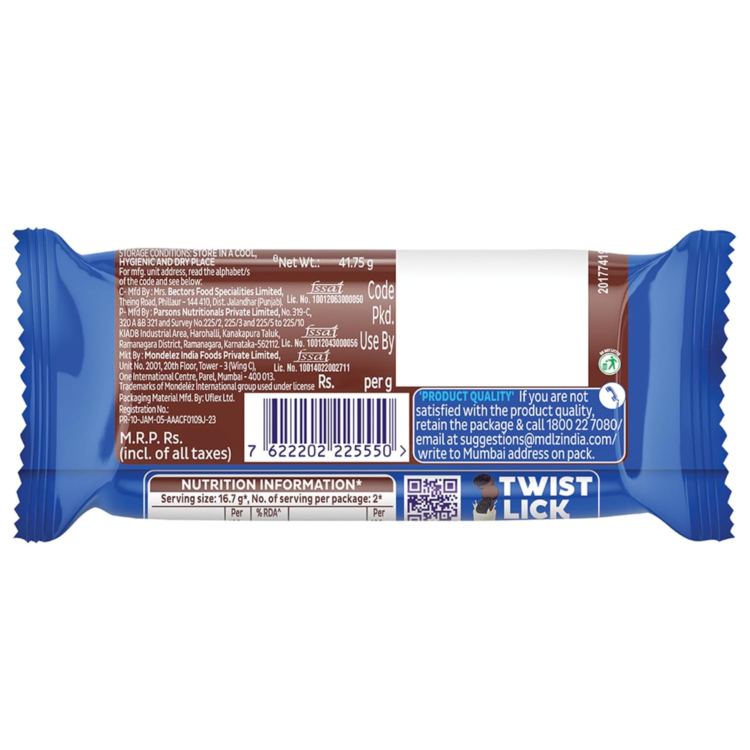 Cadbury Oreo Chocolate Crème Sandwich Biscuit – Rich Double‑Layer Treat