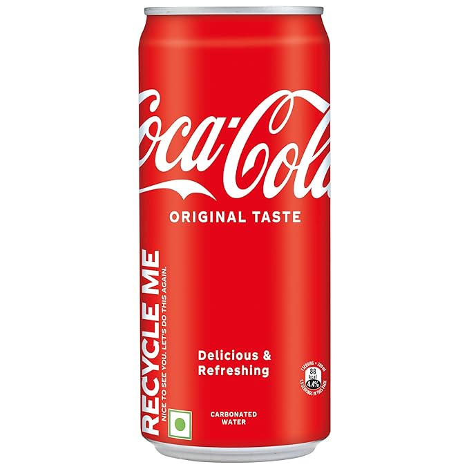 Coca-Cola Original 300ml Refreshing Cola Soft Drink Can
