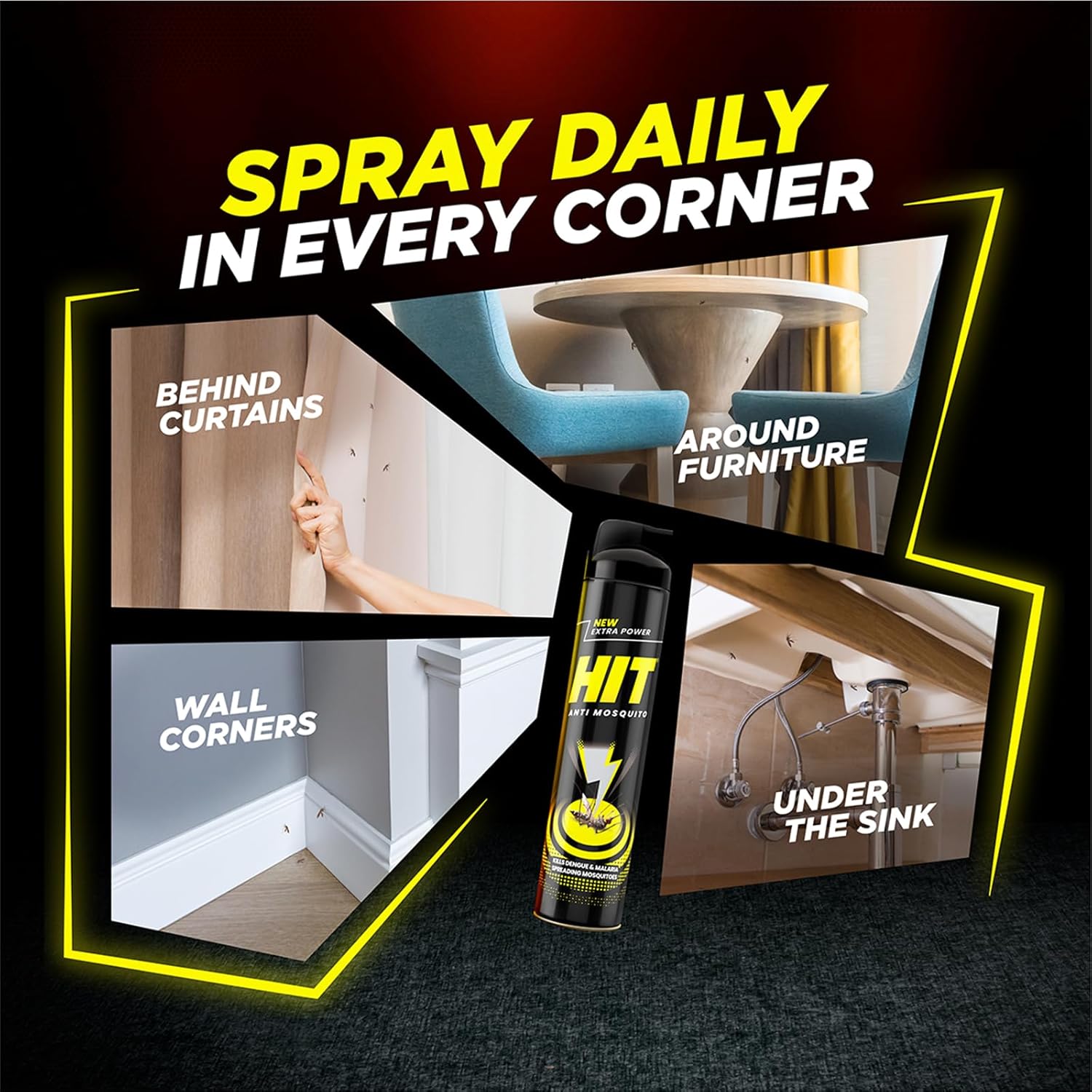 Hit Mosquito & Fly Killer Spray 700ml