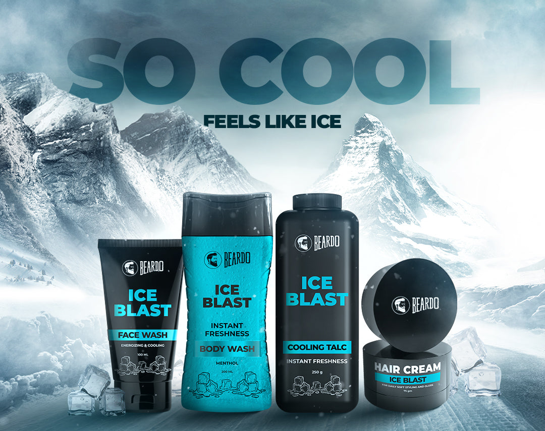 Beardo Ice Blast Cooling Talc for Instant Refreshing Comfort