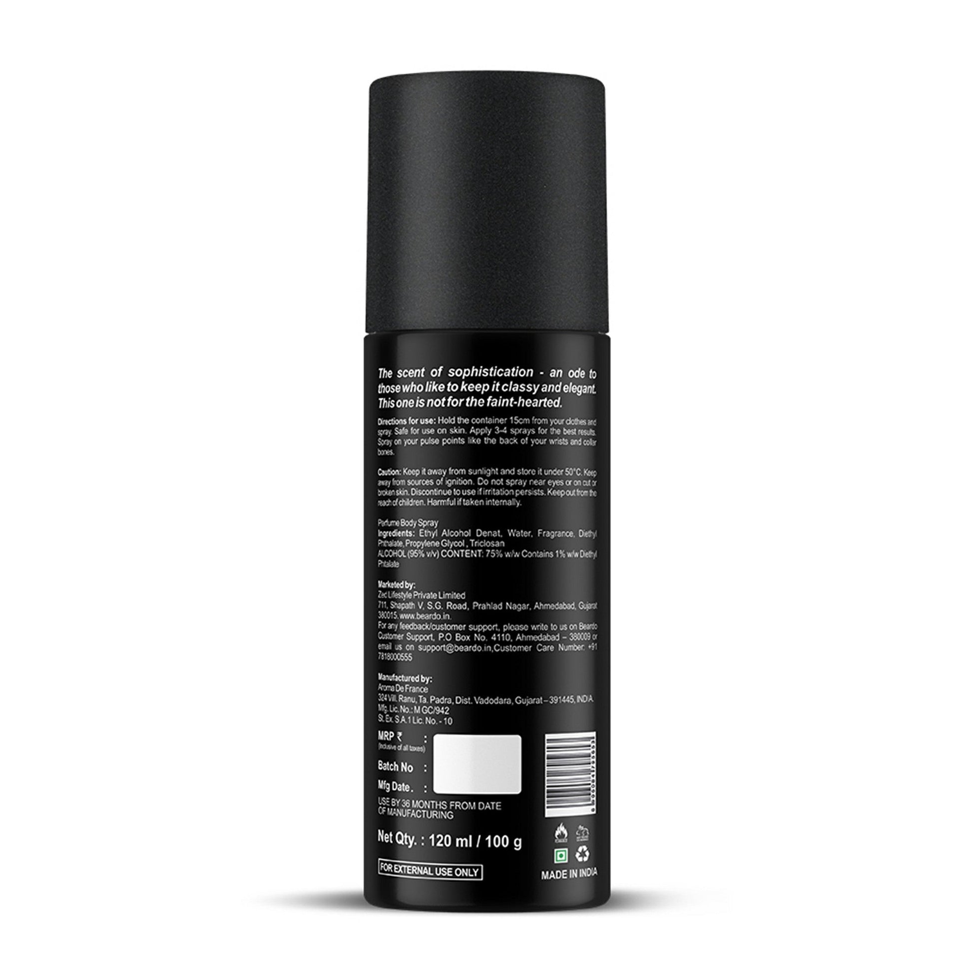 Beardo Whisky Smoke Body Spray