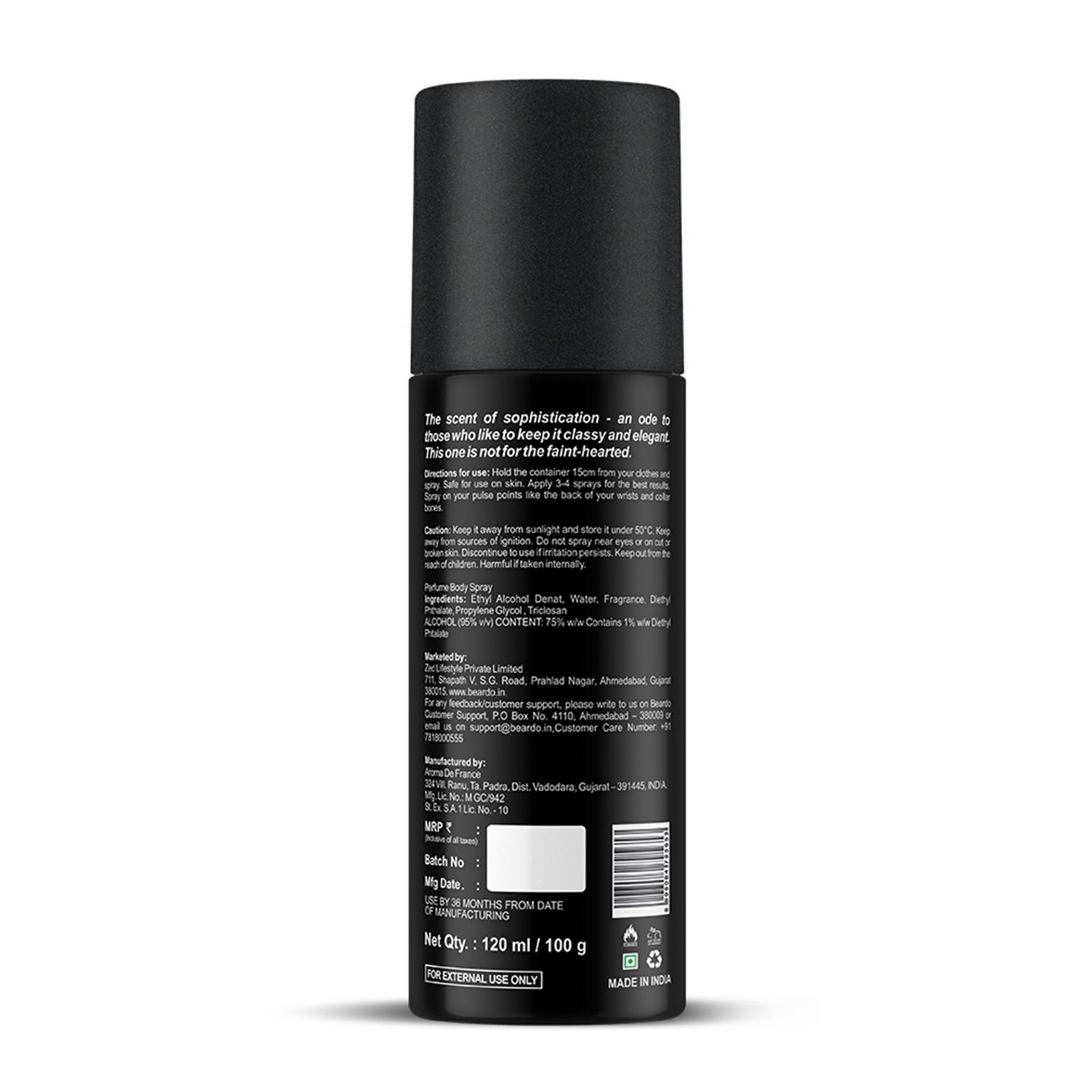 Beardo Whisky Smoke Body Spray