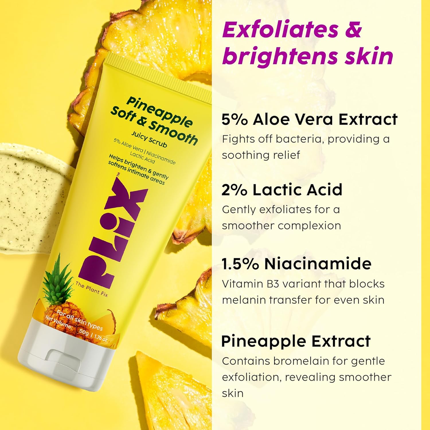 PLIX Plant Fix Pineapple Body Care Kit