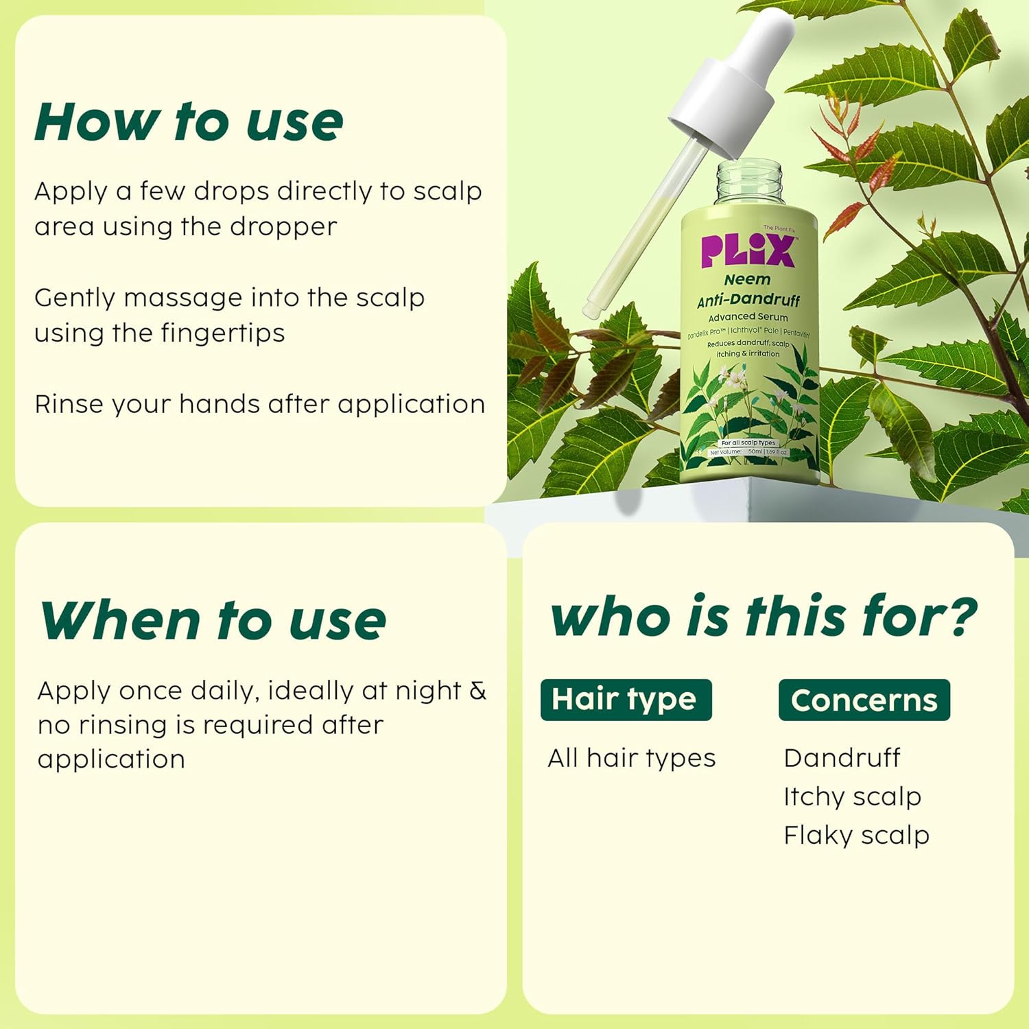 PLIX Neem Anti-Dandruff Serum 50ml
