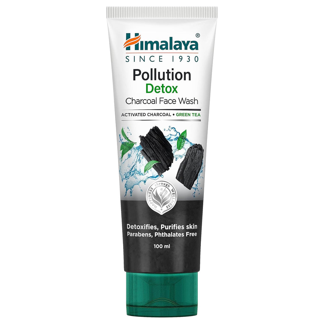 Himalaya Pollution Detox Charcoal Face Wash 100ml Green Tea