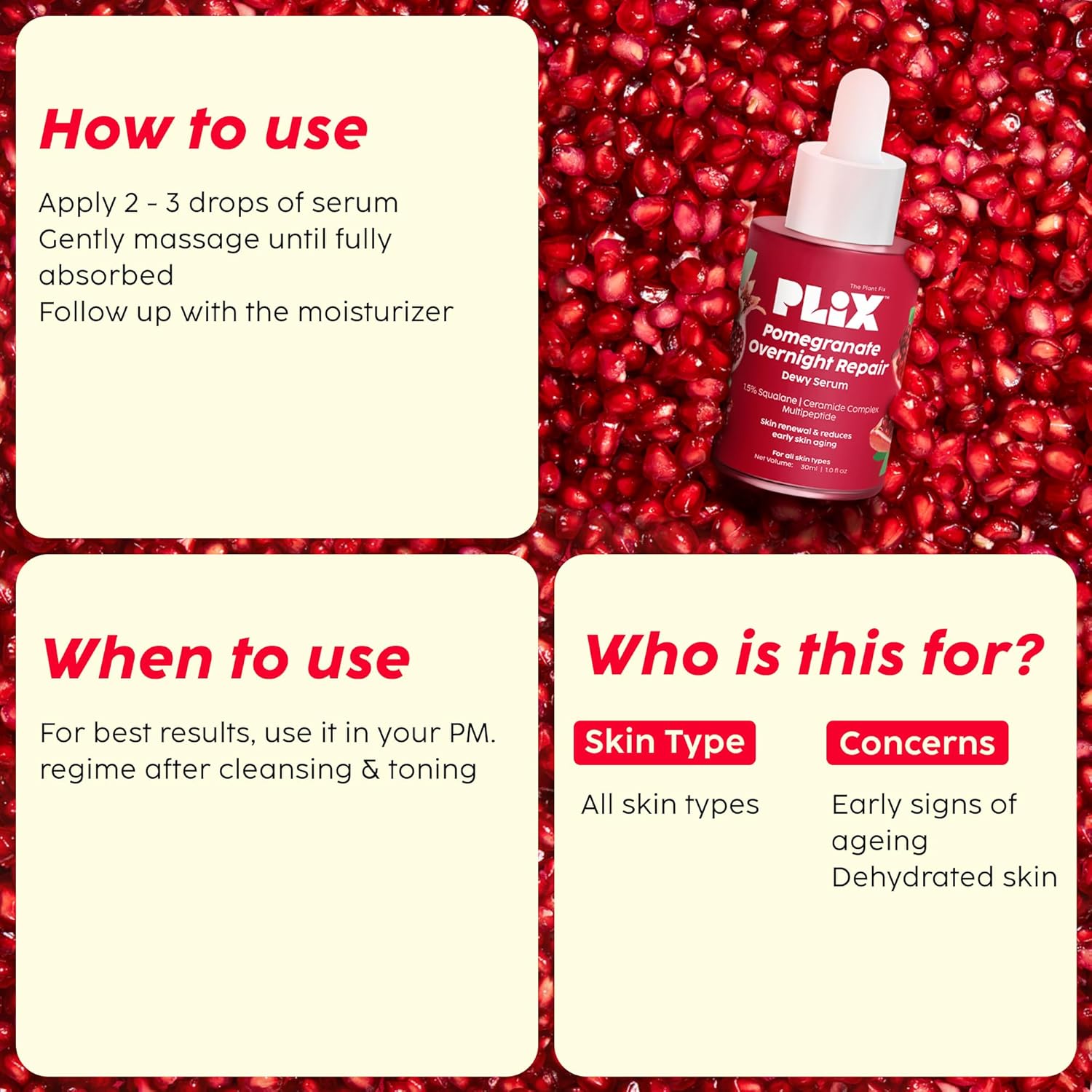 Pomegranate Overnight Repair Serum