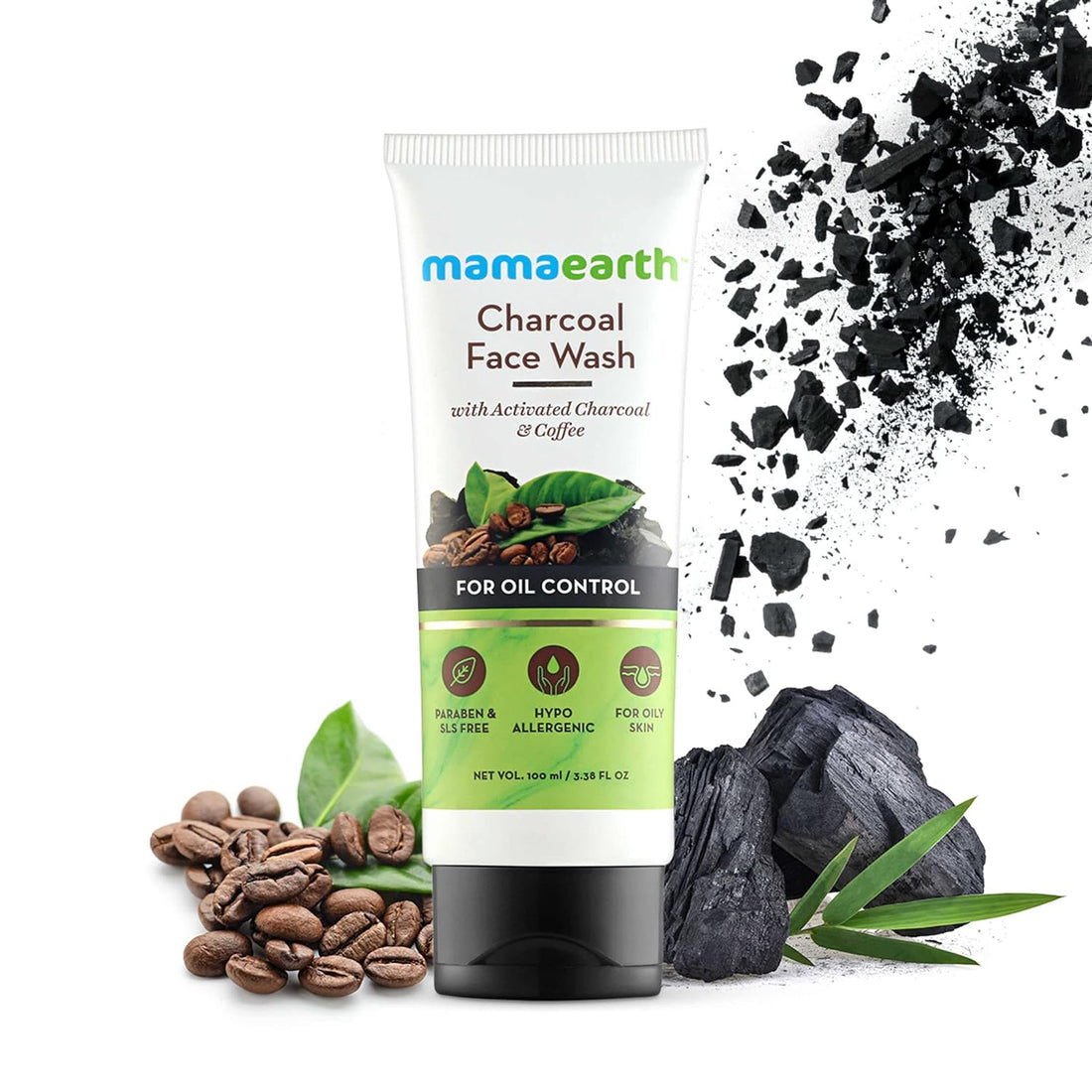 Mamaearth Charcoal Coffee Face Wash for Oil Control 100ml