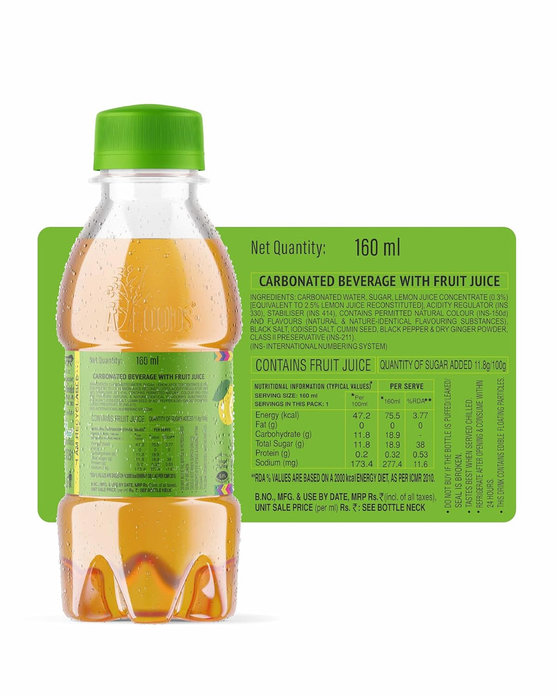 LAHORI Zeera Desi Hi Changa Purified Lemon Drink 24 Pack