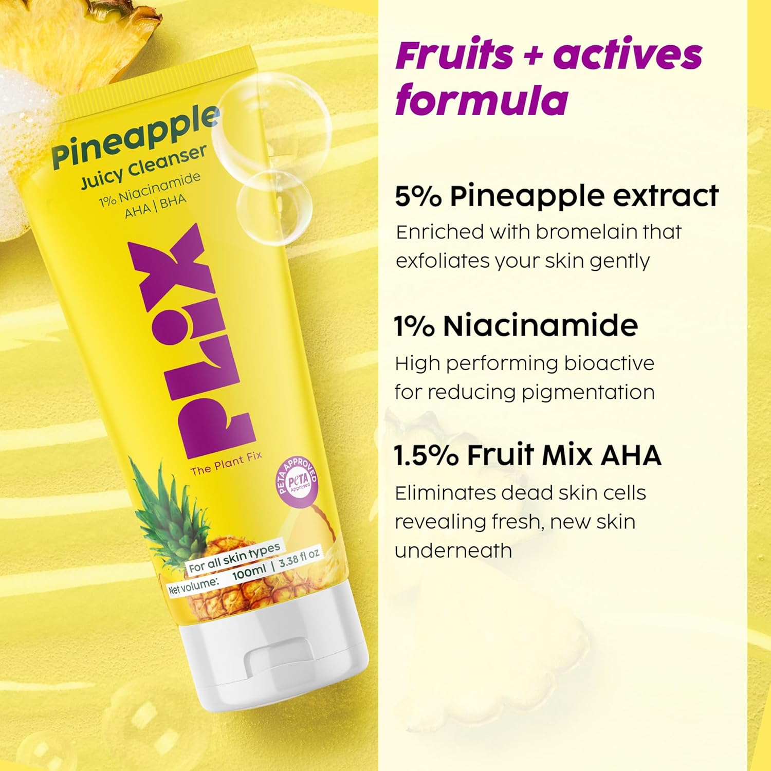 PLIX Pineapple Depigmentation Facewash