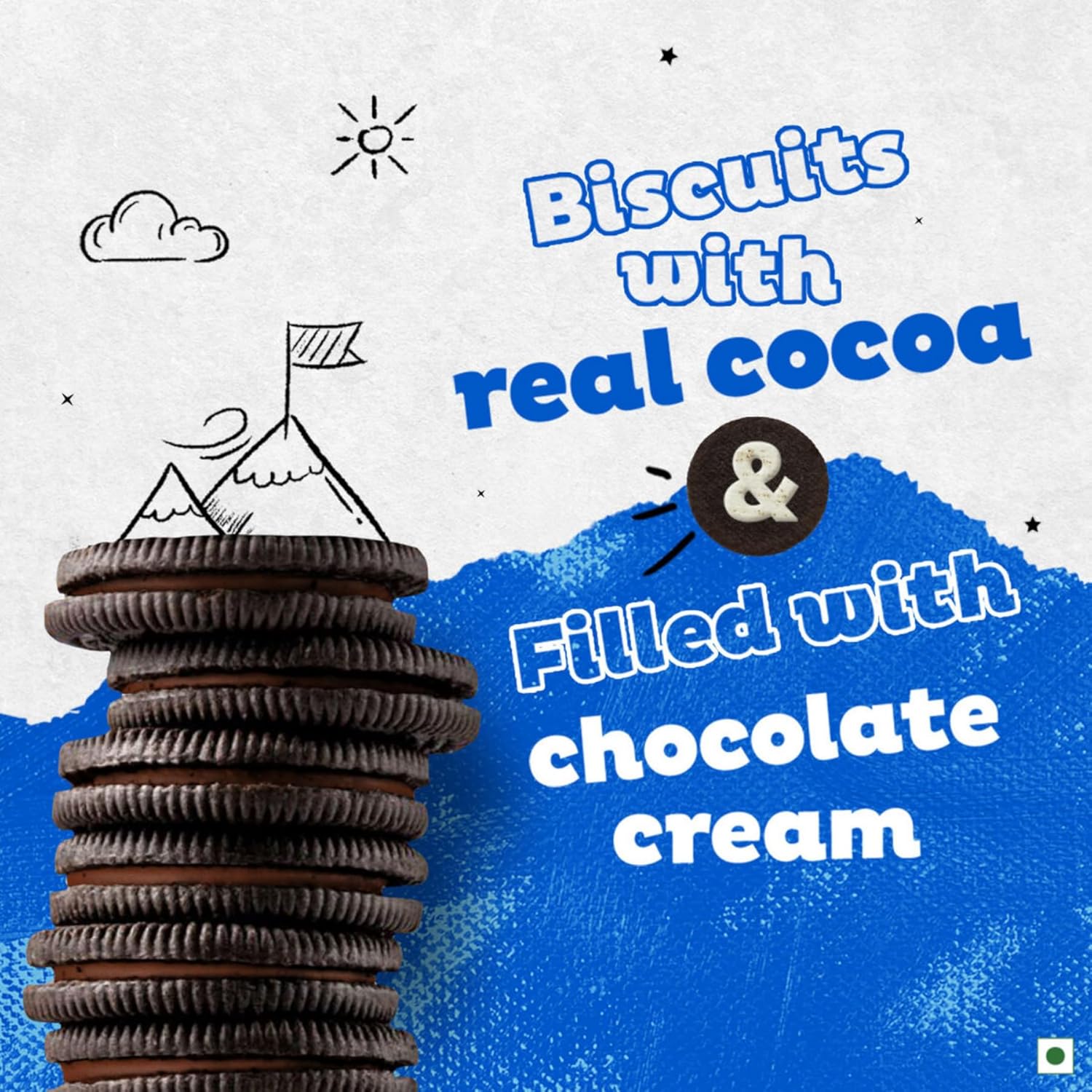 Cadbury Oreo Chocolate Crème Sandwich Biscuit – Rich Double‑Layer Treat