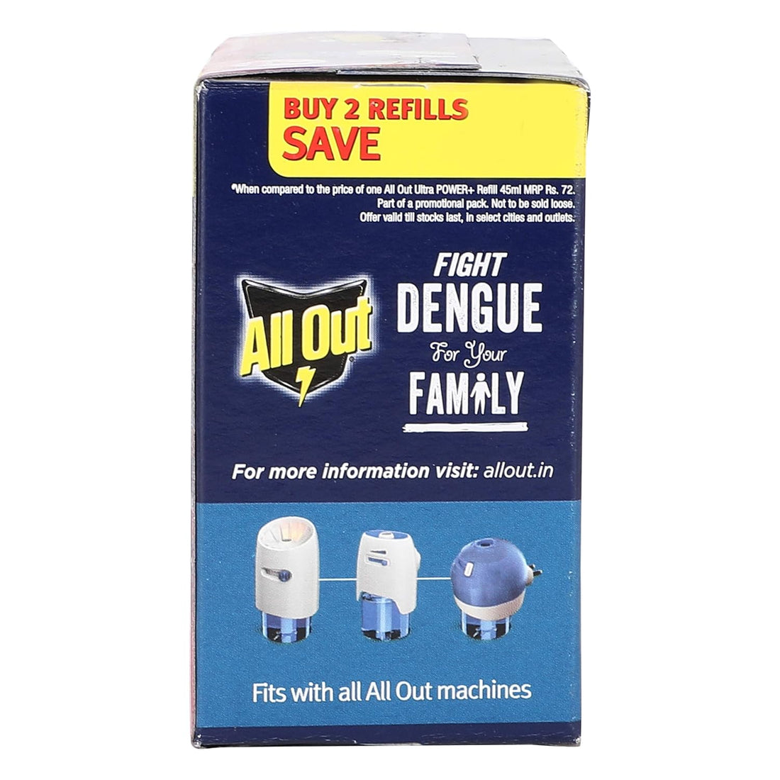 All Out Twin Liquid Mosquito Refill 45ml Floral Spray