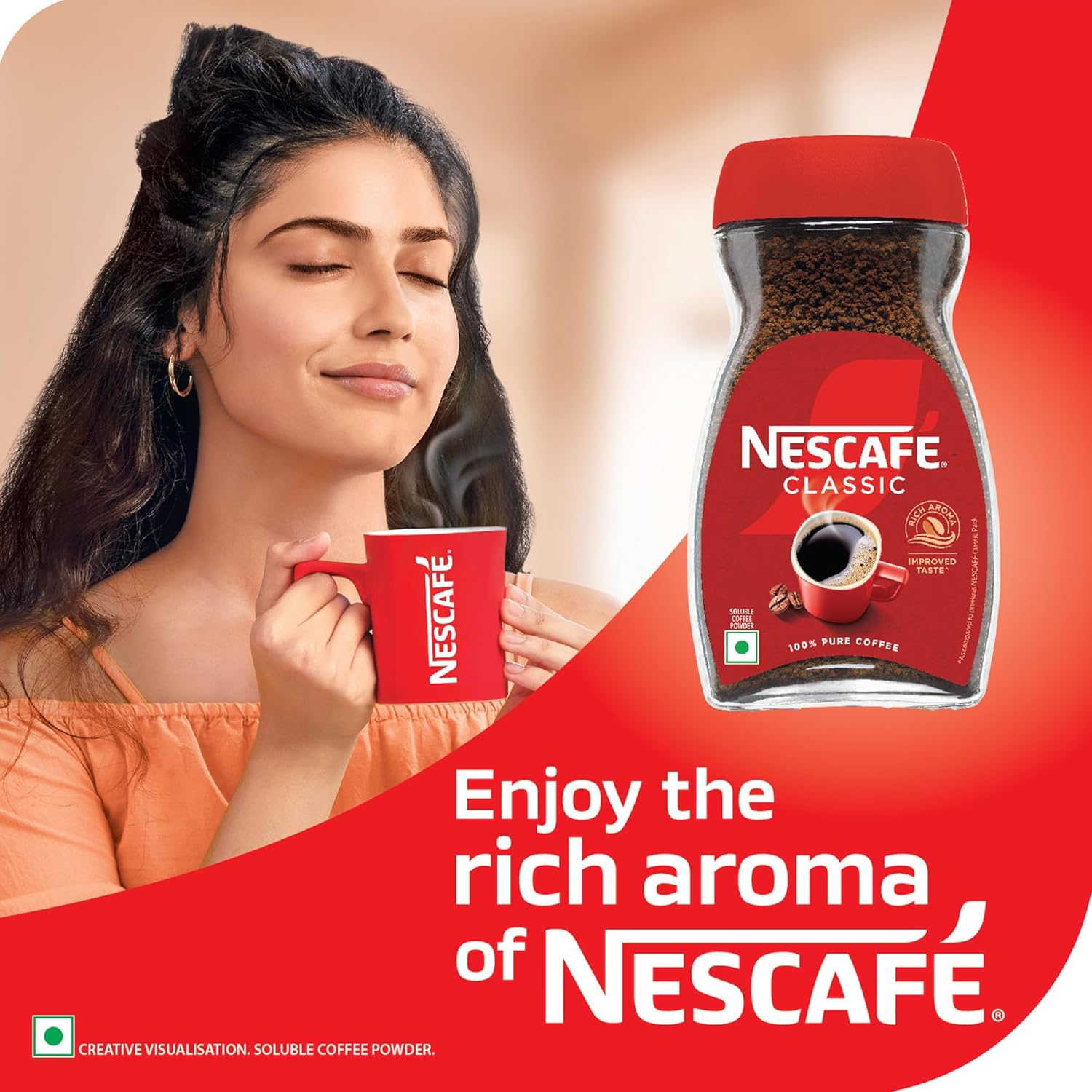 NESCAFÉ Classic 90g Instant Coffee Powder – Rich Robusta Blend