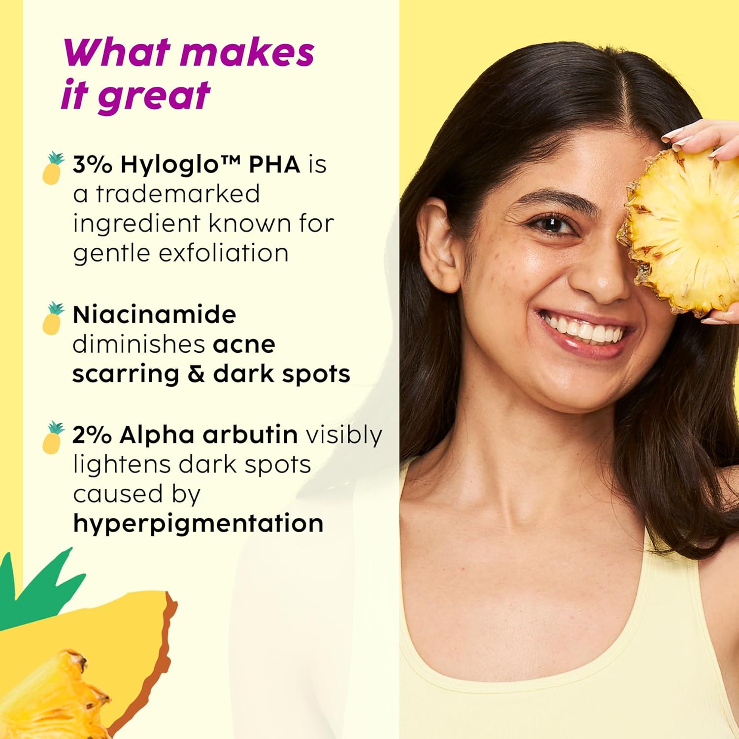 Pineapple Pigmentation Skincare Regime