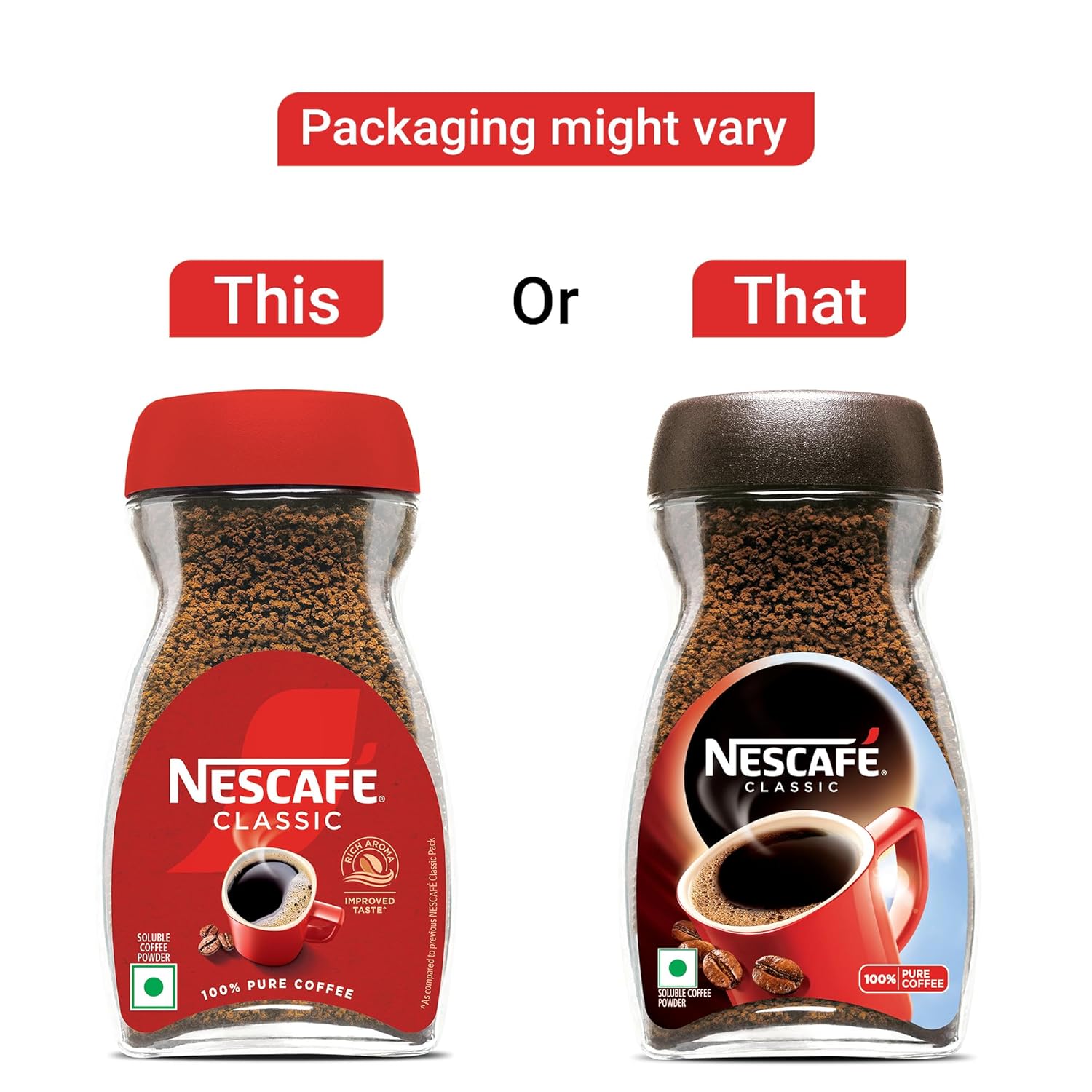 NESCAFÉ Classic 90g Instant Coffee Powder – Rich Robusta Blend