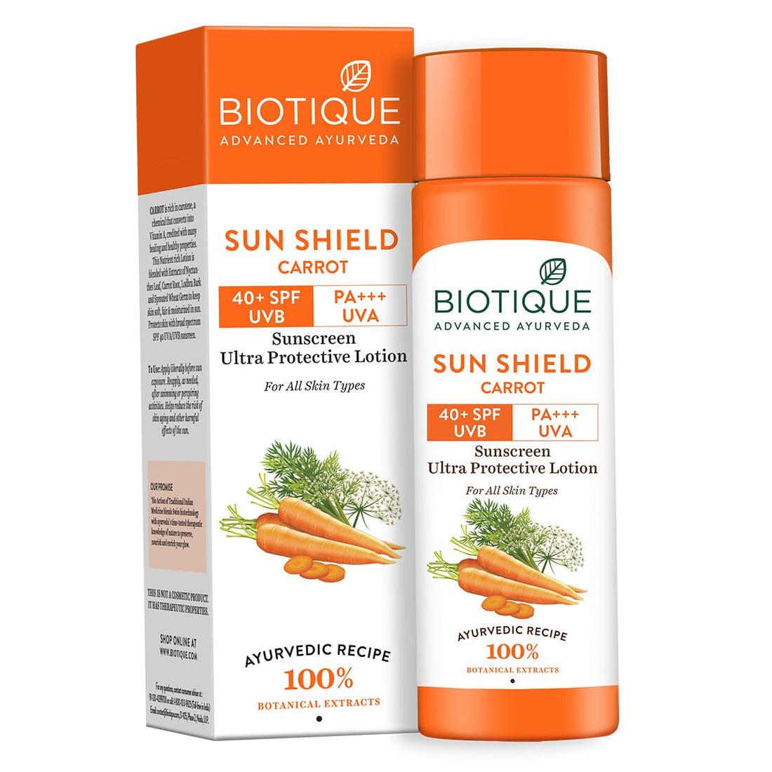 Carrot Sunscreen Lotion 40+SPF