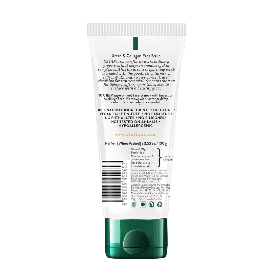 Biotique Ubtan & Collagen Face Scrub