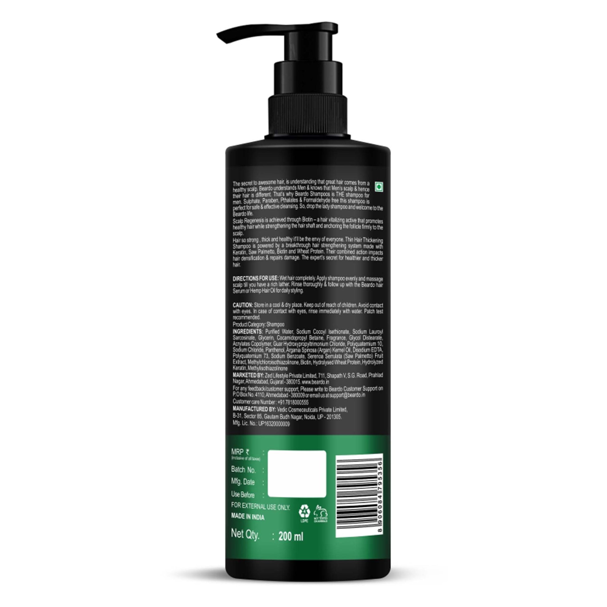 Beardo Thickening Shampoo