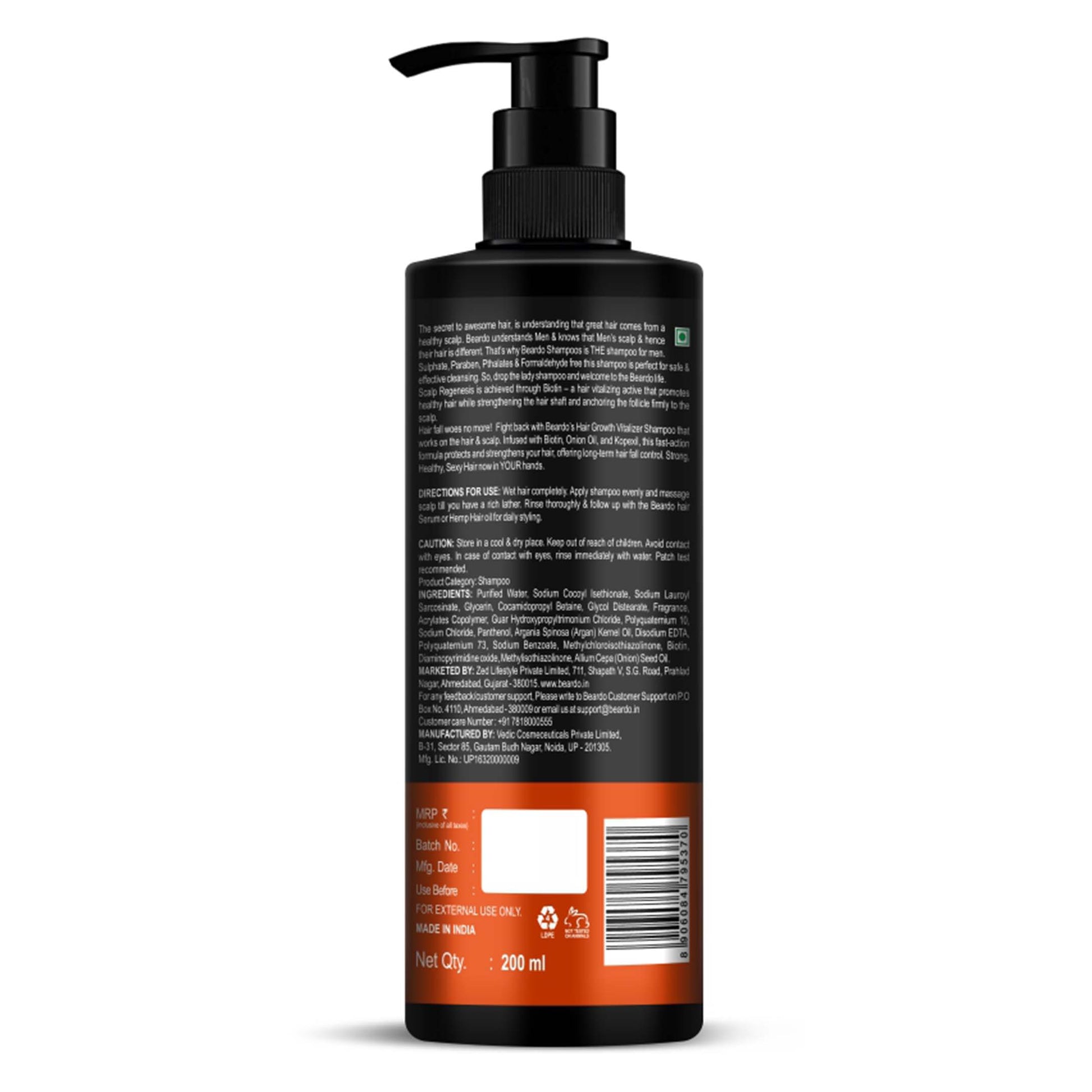Beardo Sulphate Free Shampoo
