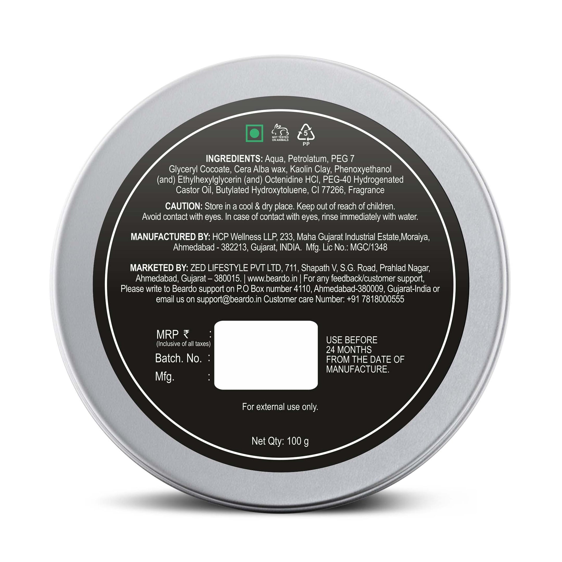 Beardo Strong Hair Clay Wax