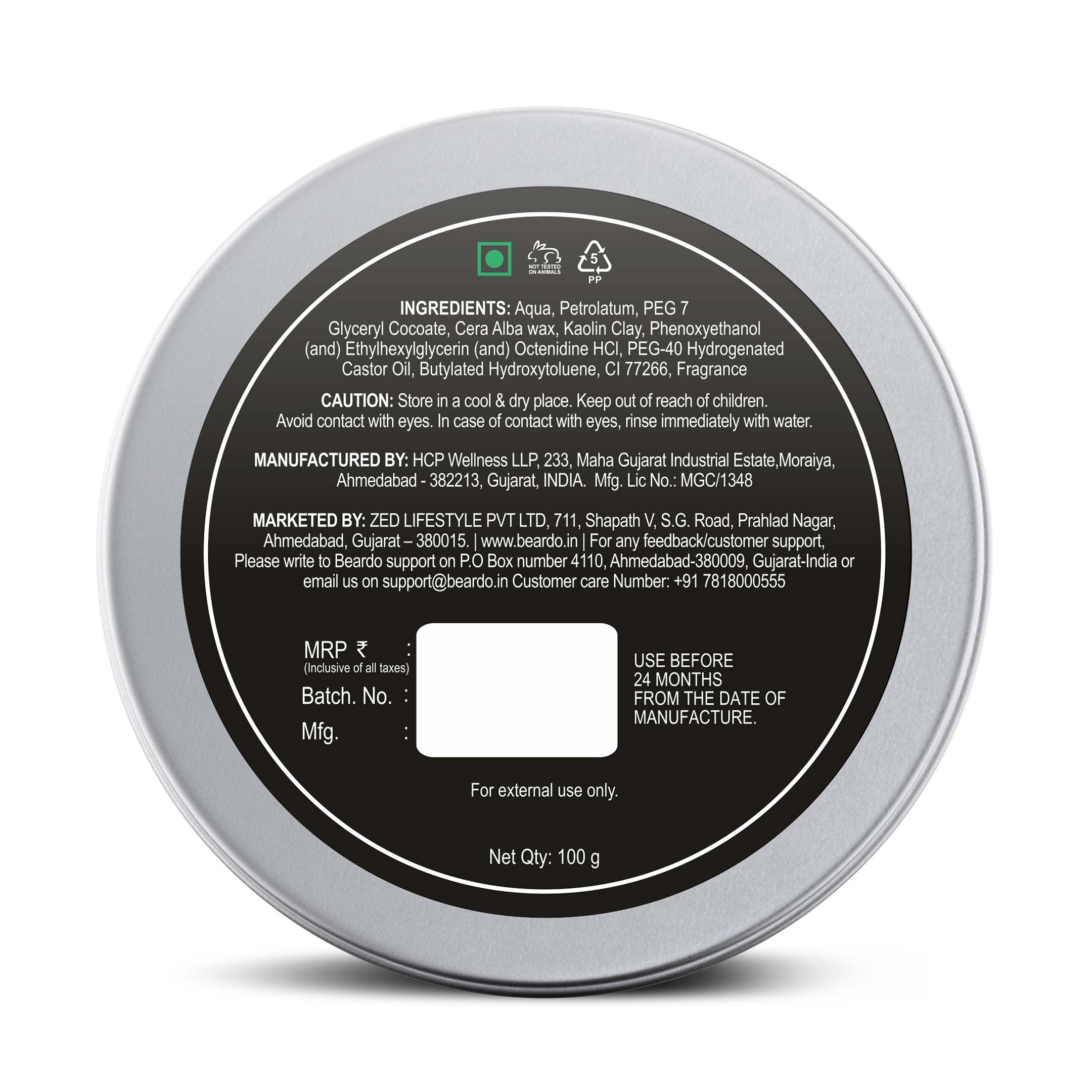 Beardo Strong Hair Clay Wax