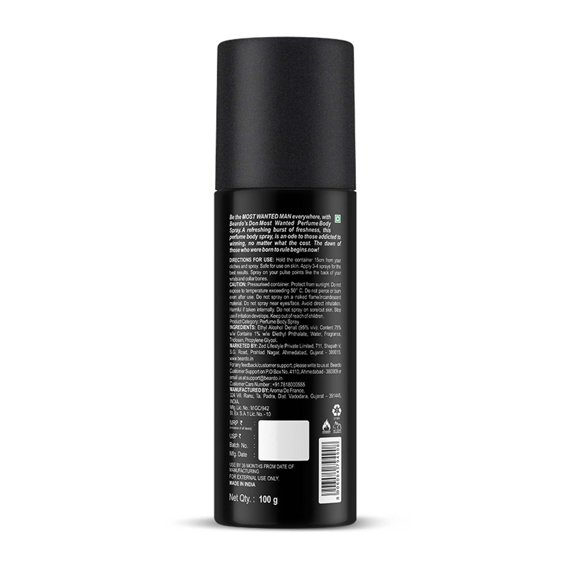 Beardo Don Perfume Body Spray