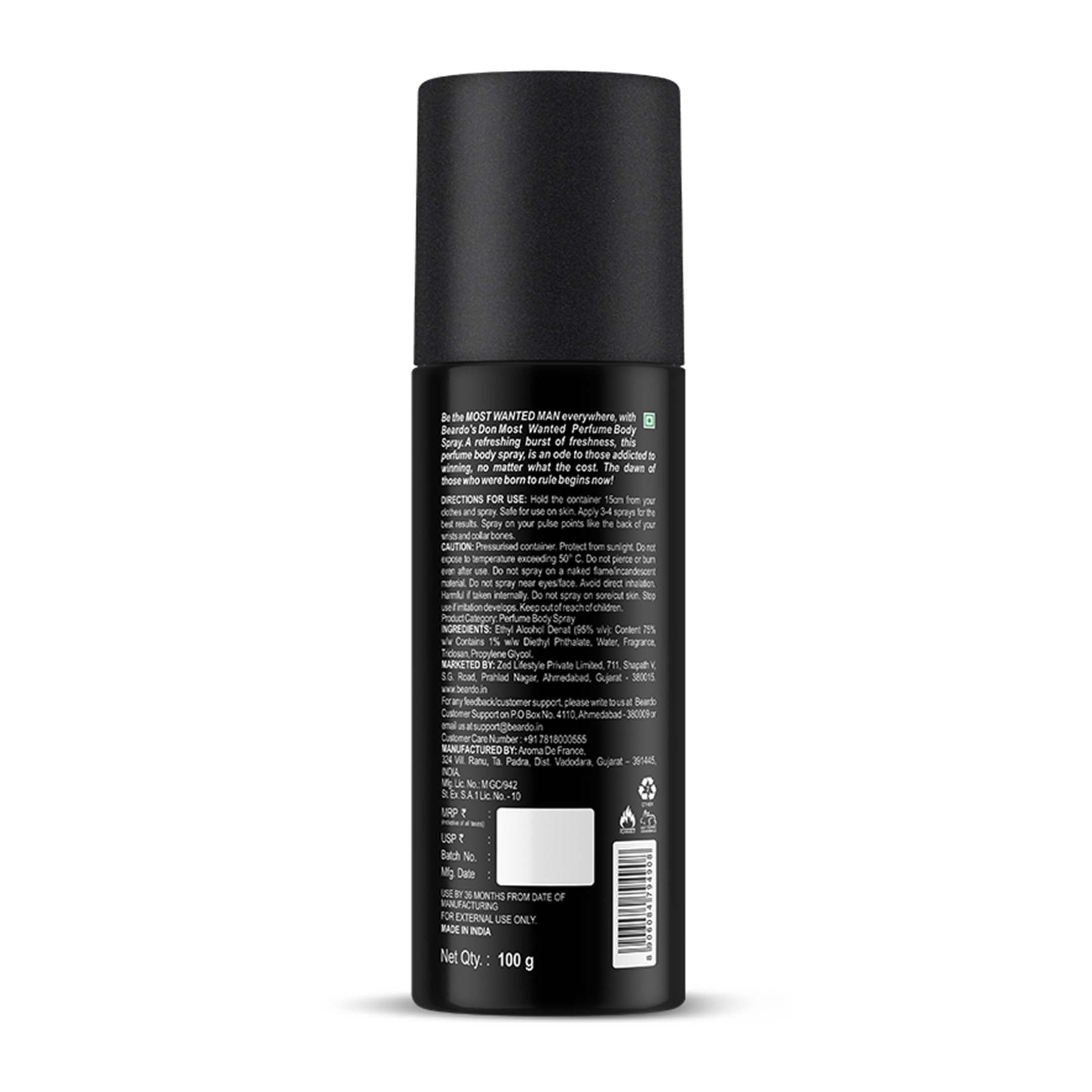 Beardo Don Perfume Body Spray