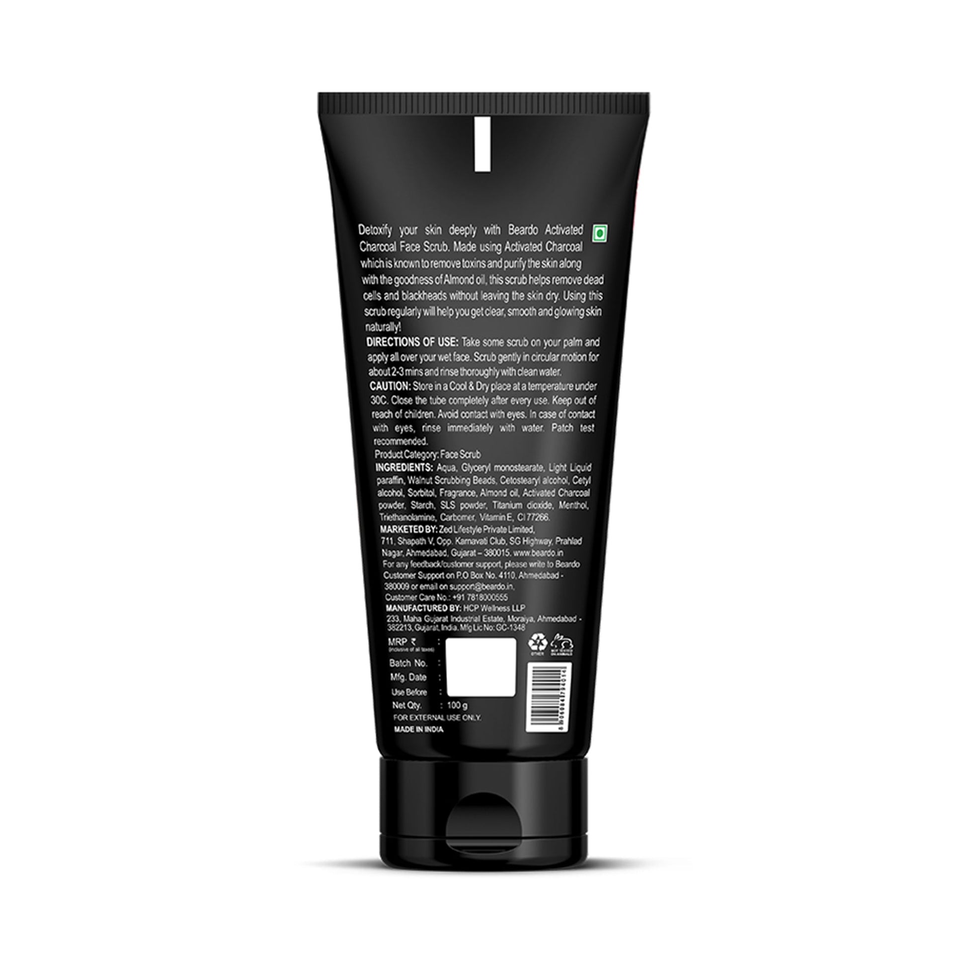 Beardo Charcoal Face Scrub 100g